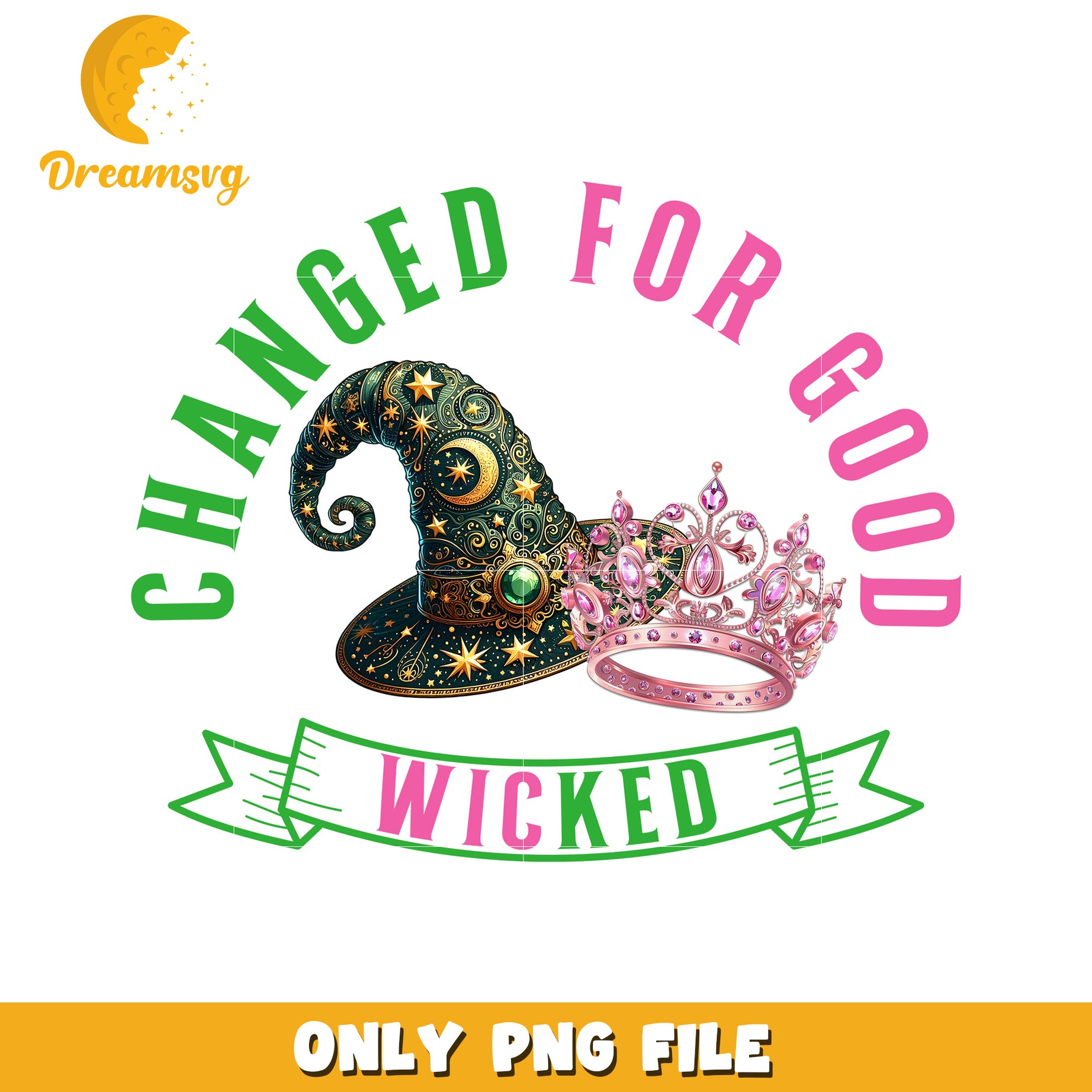 Witch hat and crown wicked png, wicked quotes png, movies png