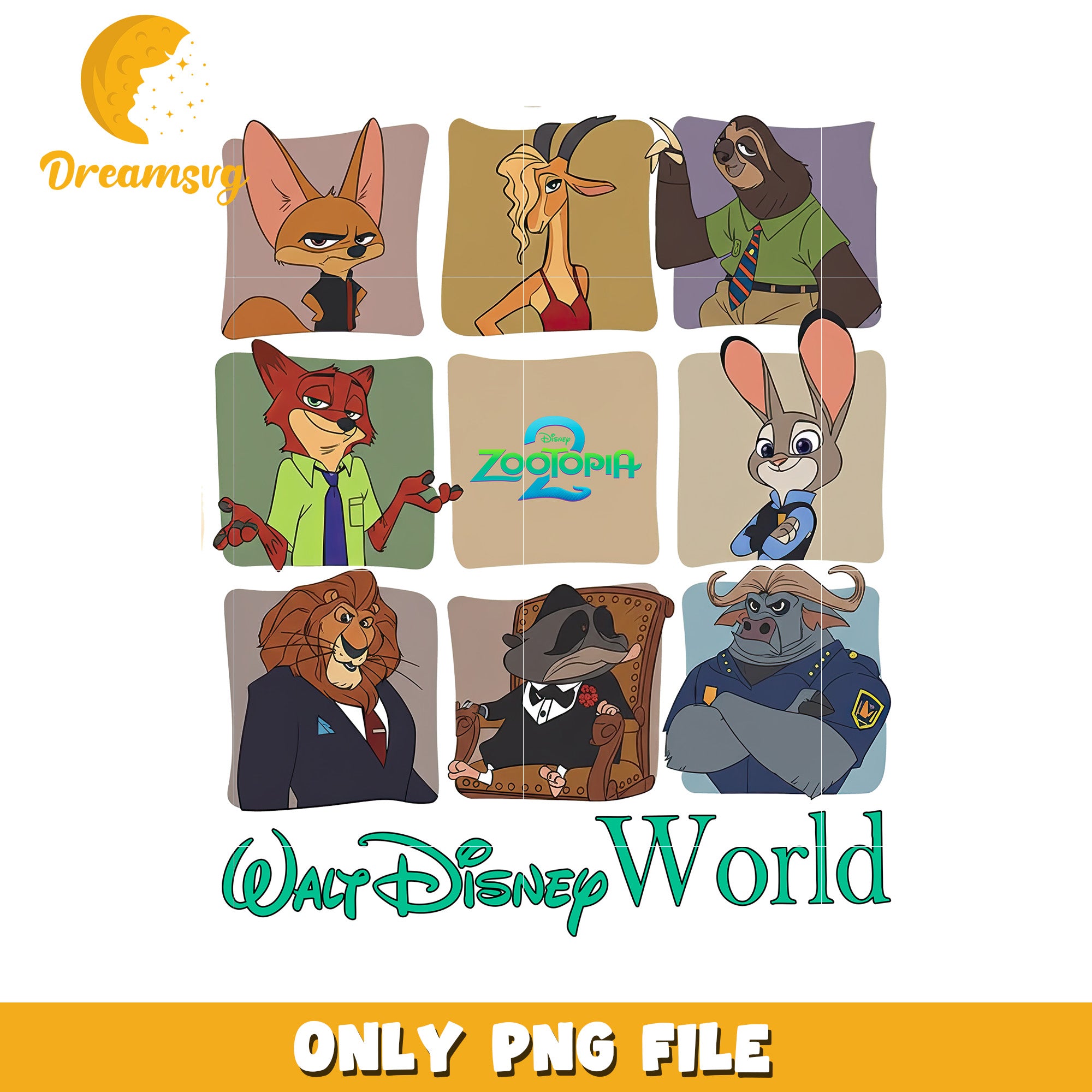 Wlat disney world png, zootopia funny png, zootopia design png