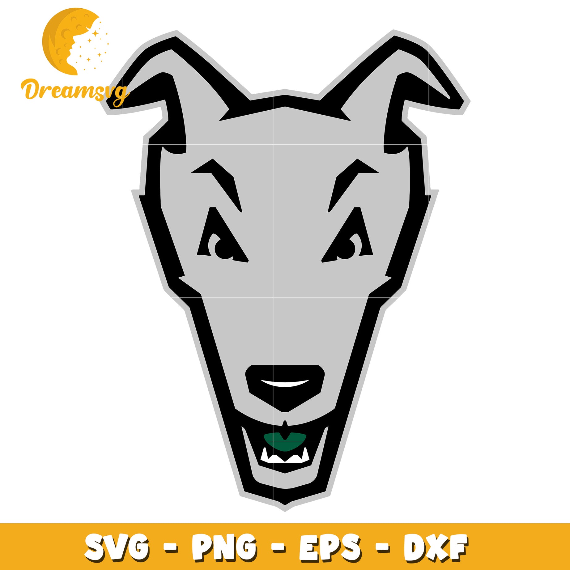 Wolf Head SVG PNG EPS DXF Cut File