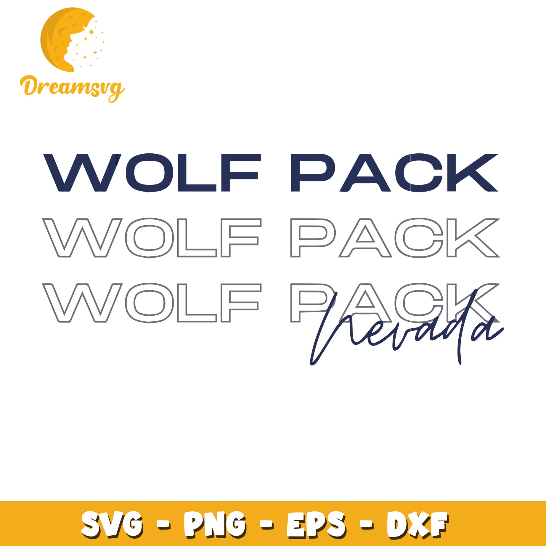 Wolf Pack SVG Cut Files Bundle PNG EPS DXF