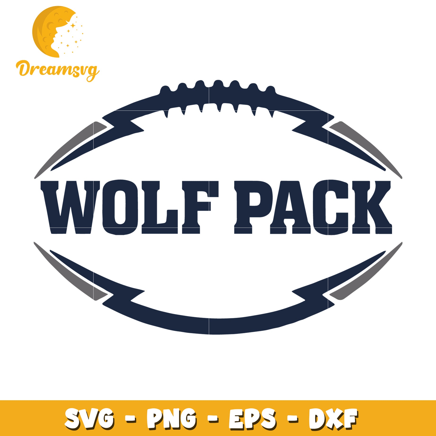 Wolfpack Football SVG PNG EPS DXF