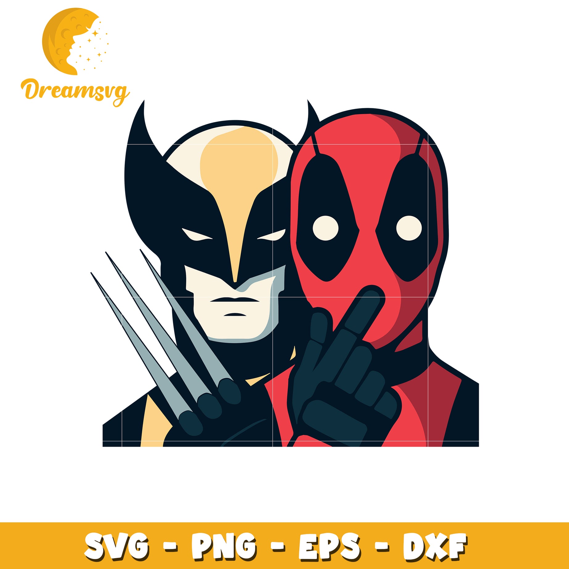 Wolverine Deadpool SVG Cut File