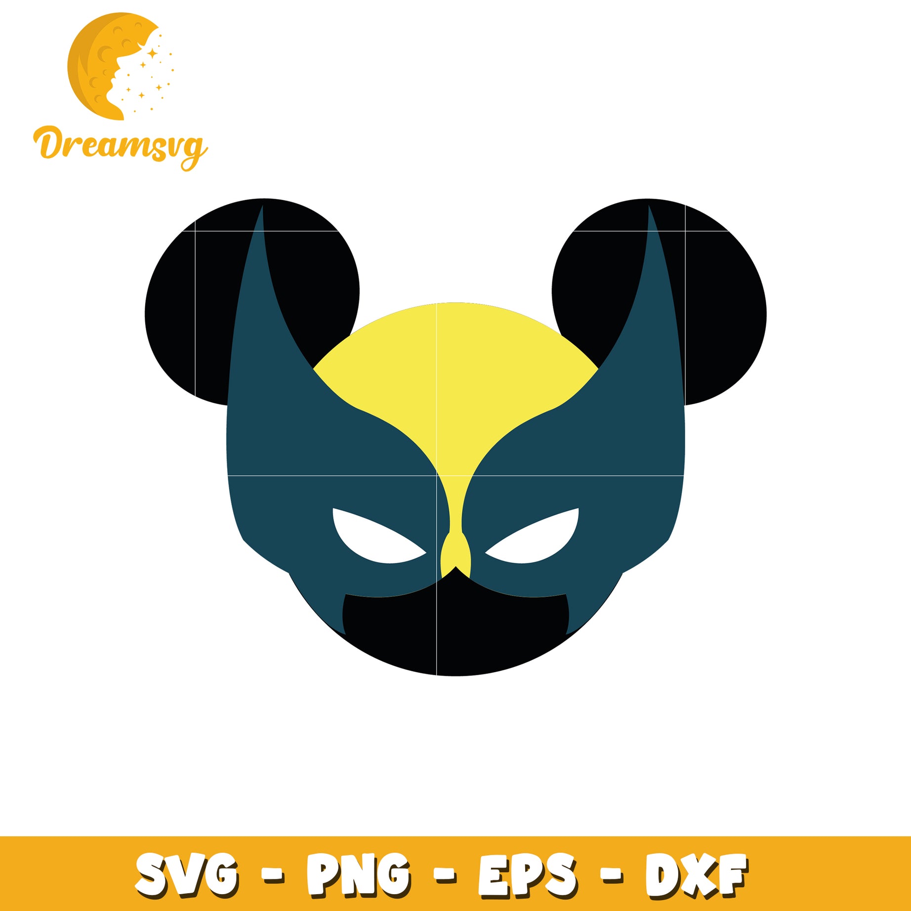 Wolverine Mickey Mouse SVG Cut File