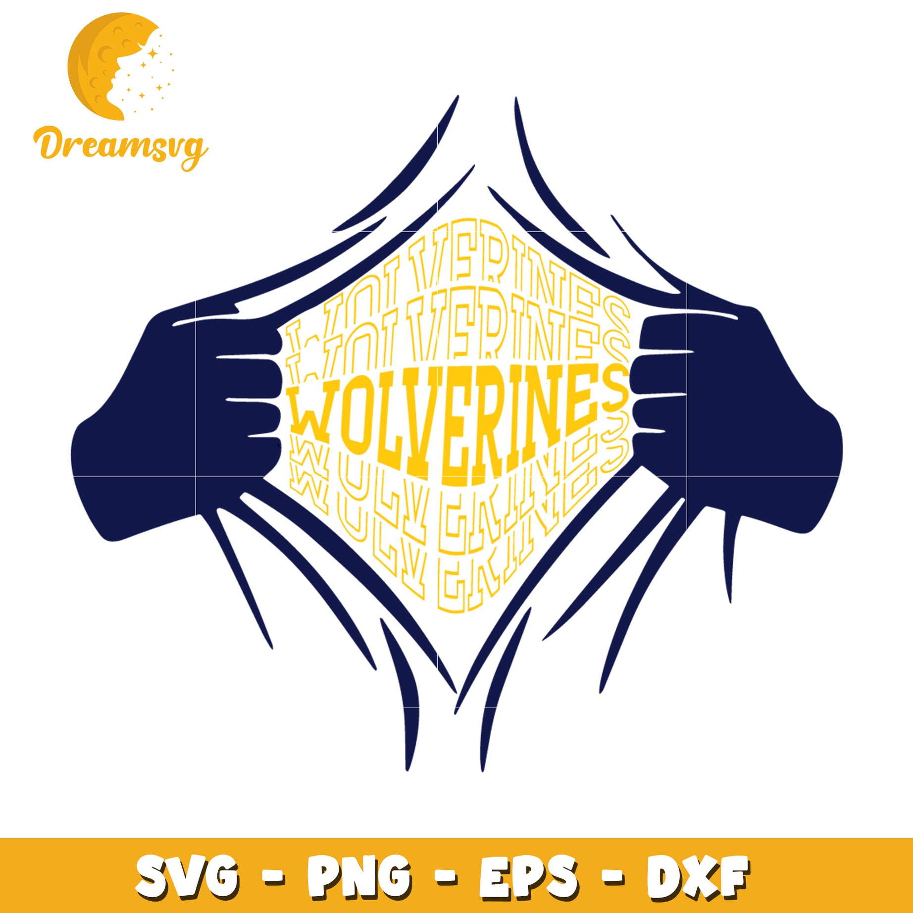 Wolverine SVG Cut File PNG EPS DXF