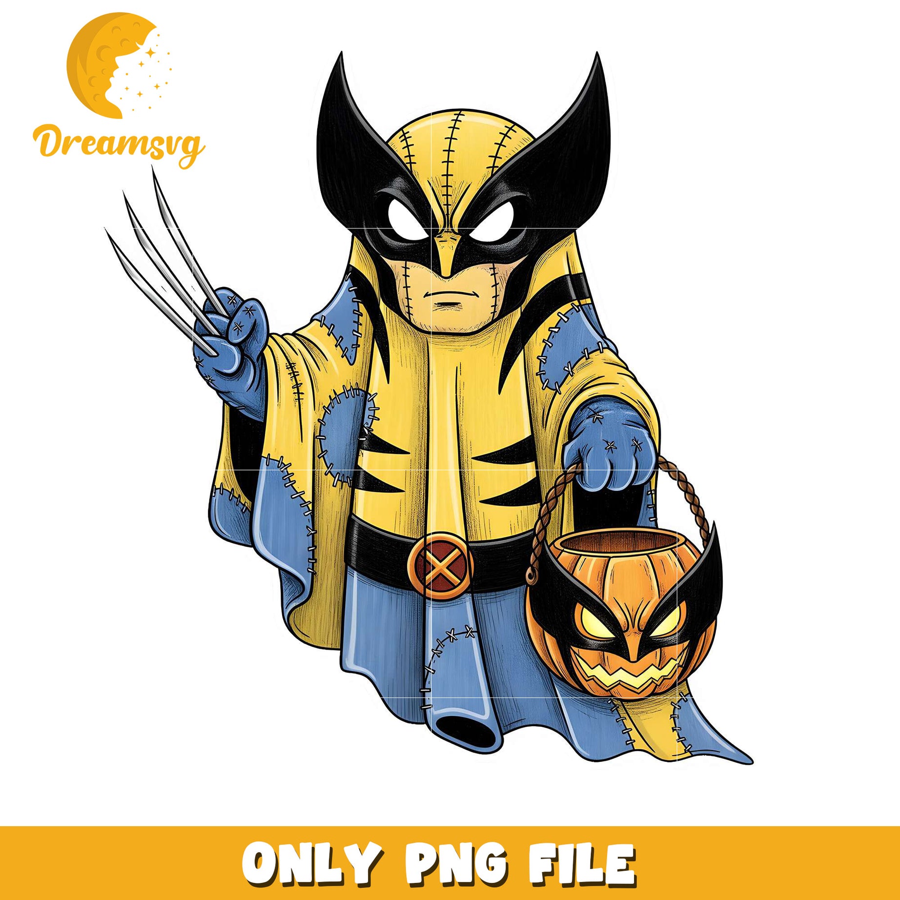 Wolverine ghost png, halloween games​​ png, halloween cookies​ png