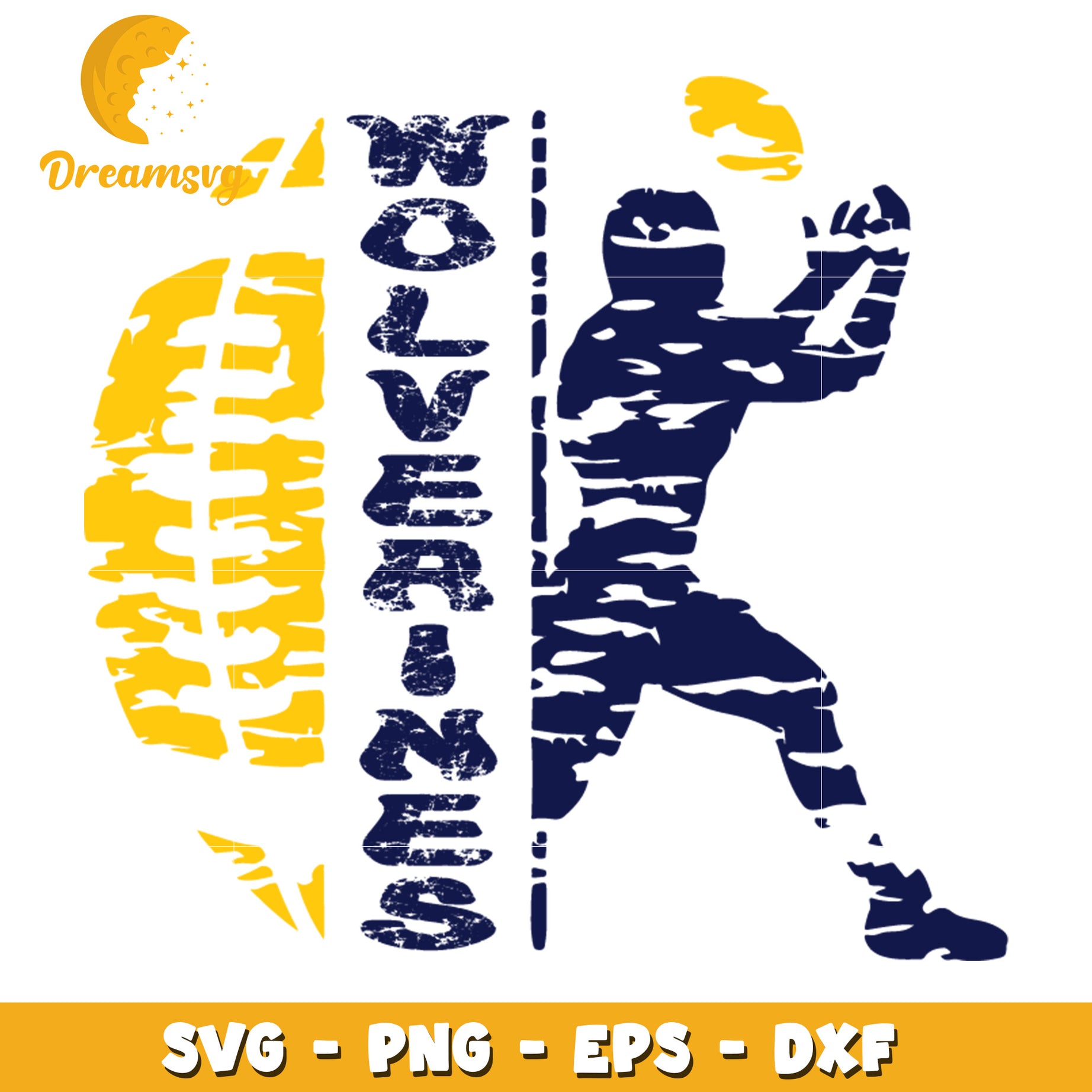 Wolverines SVG PNG EPS DXF Cut File