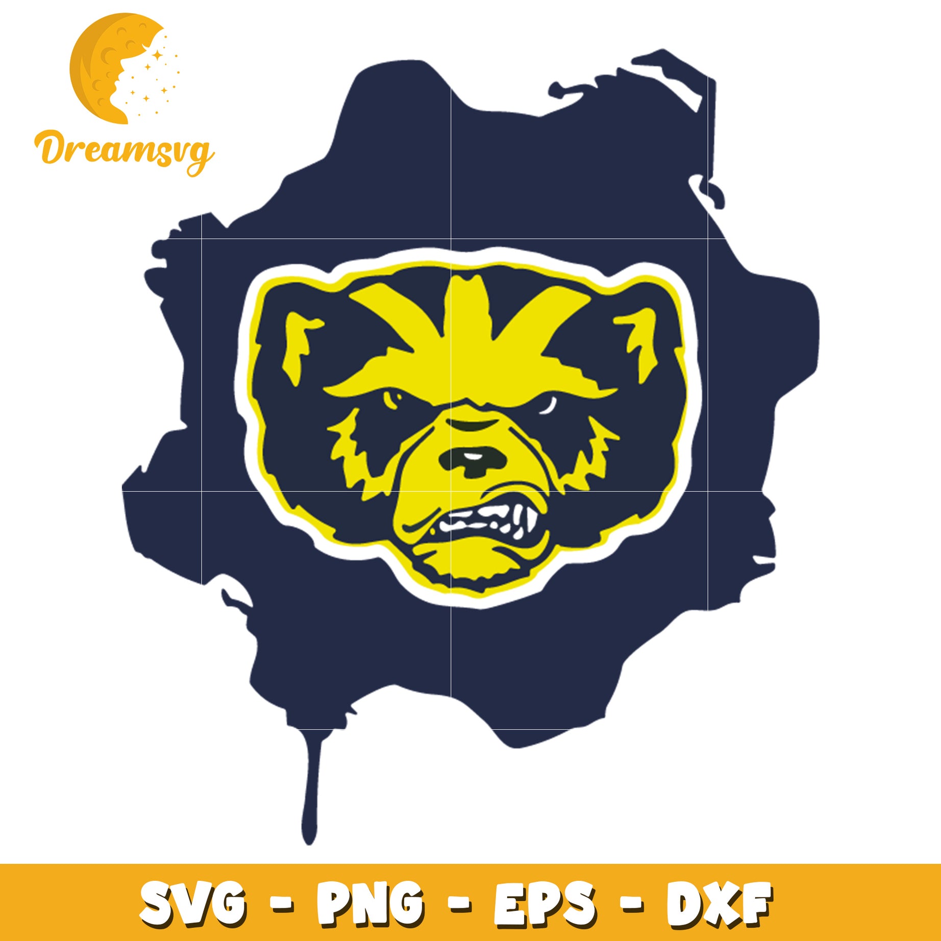 Wolverines SVG PNG EPS DXF Files