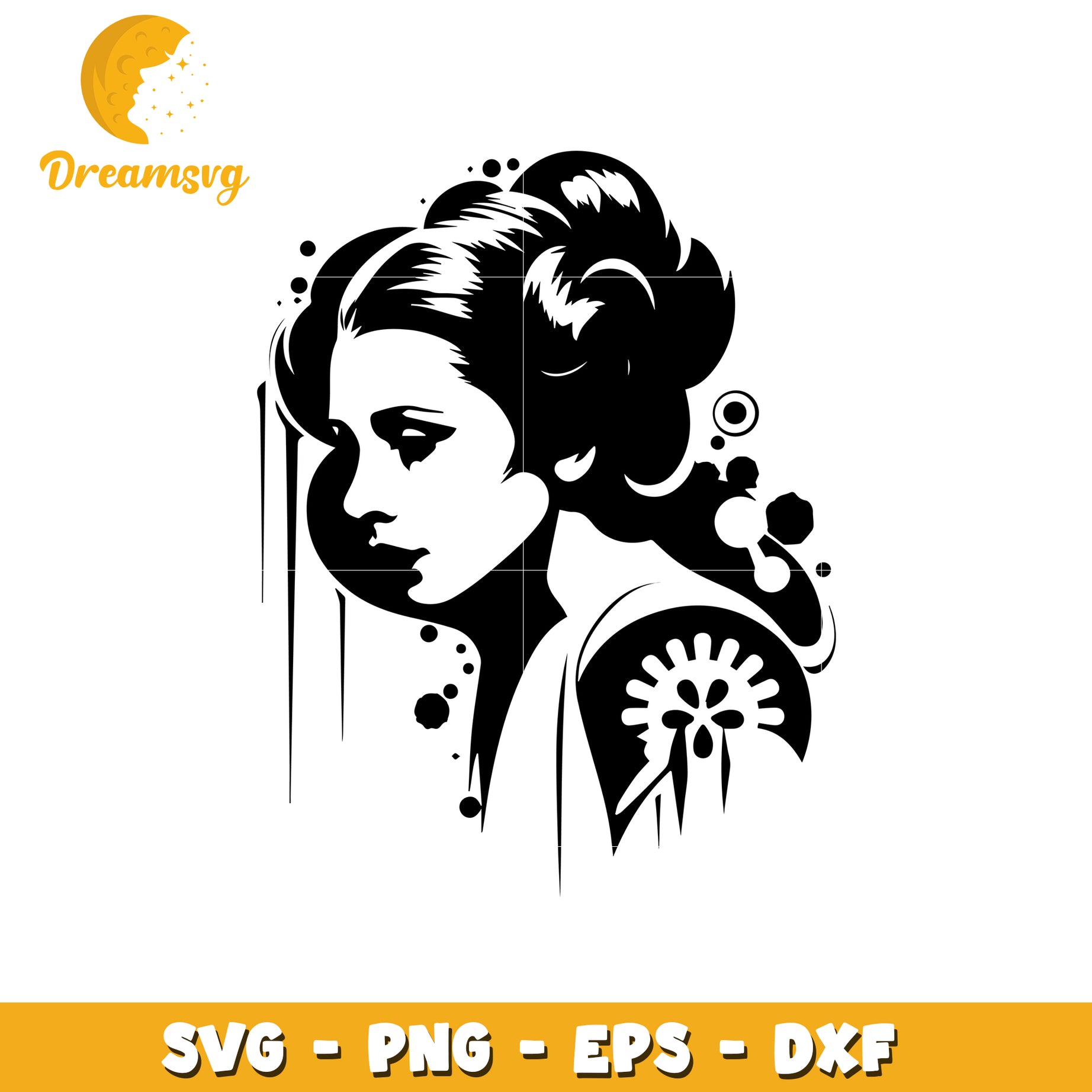 Woman Face SVG Cut File