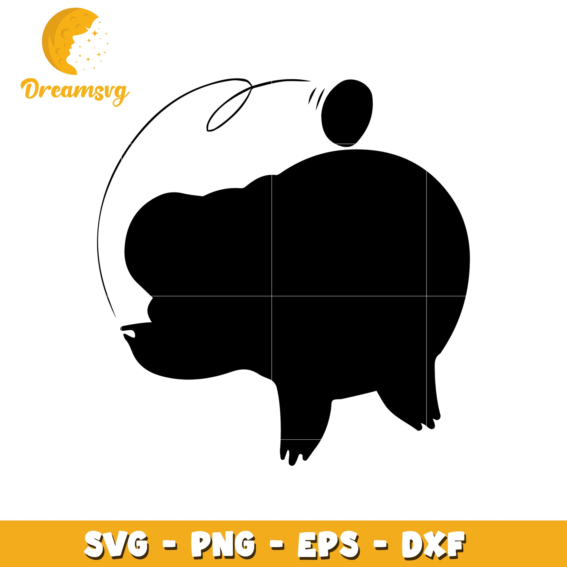 Wombat SVG PNG EPS DXF Cut File