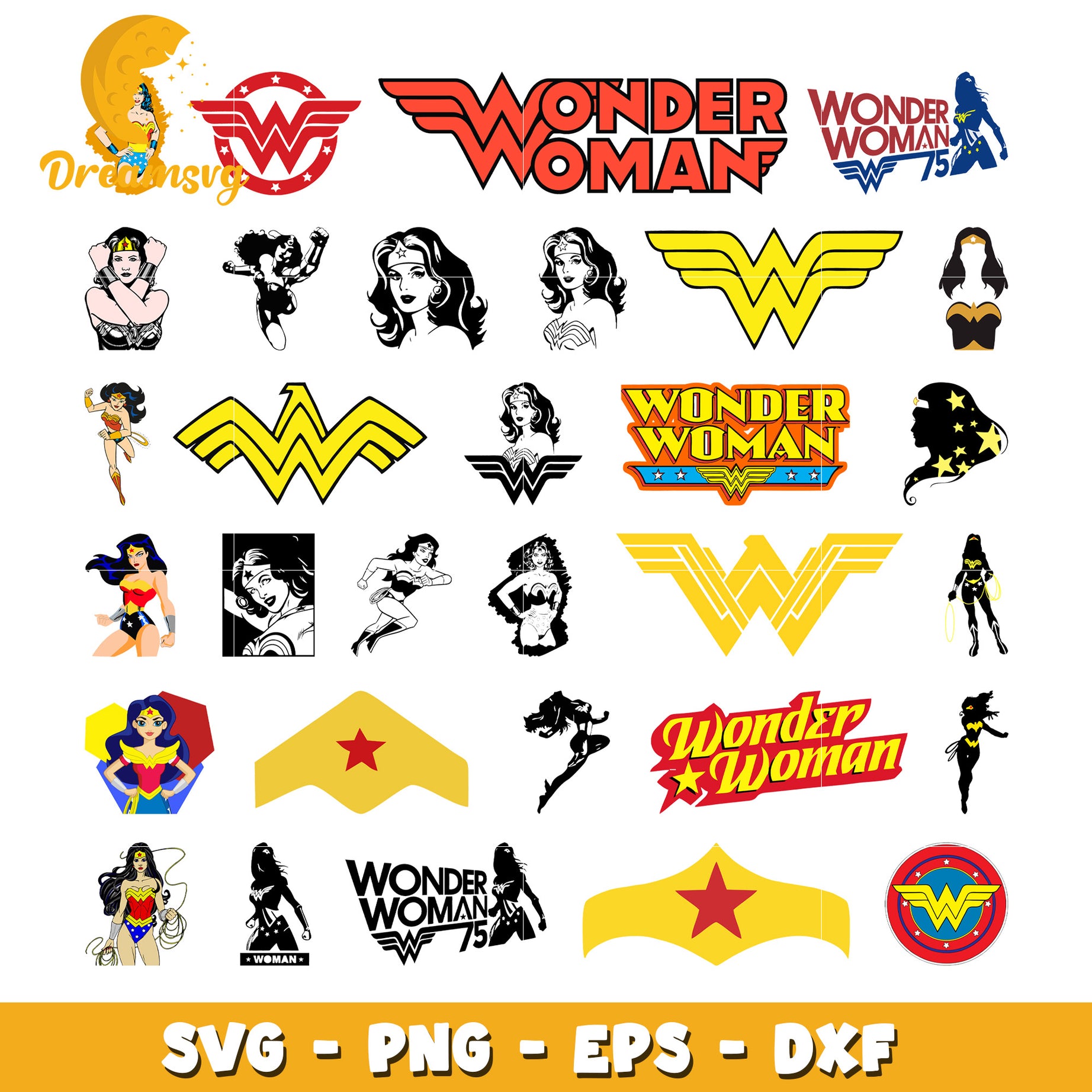 Wonder Woman character bundle svg, adventure png, marvel svg