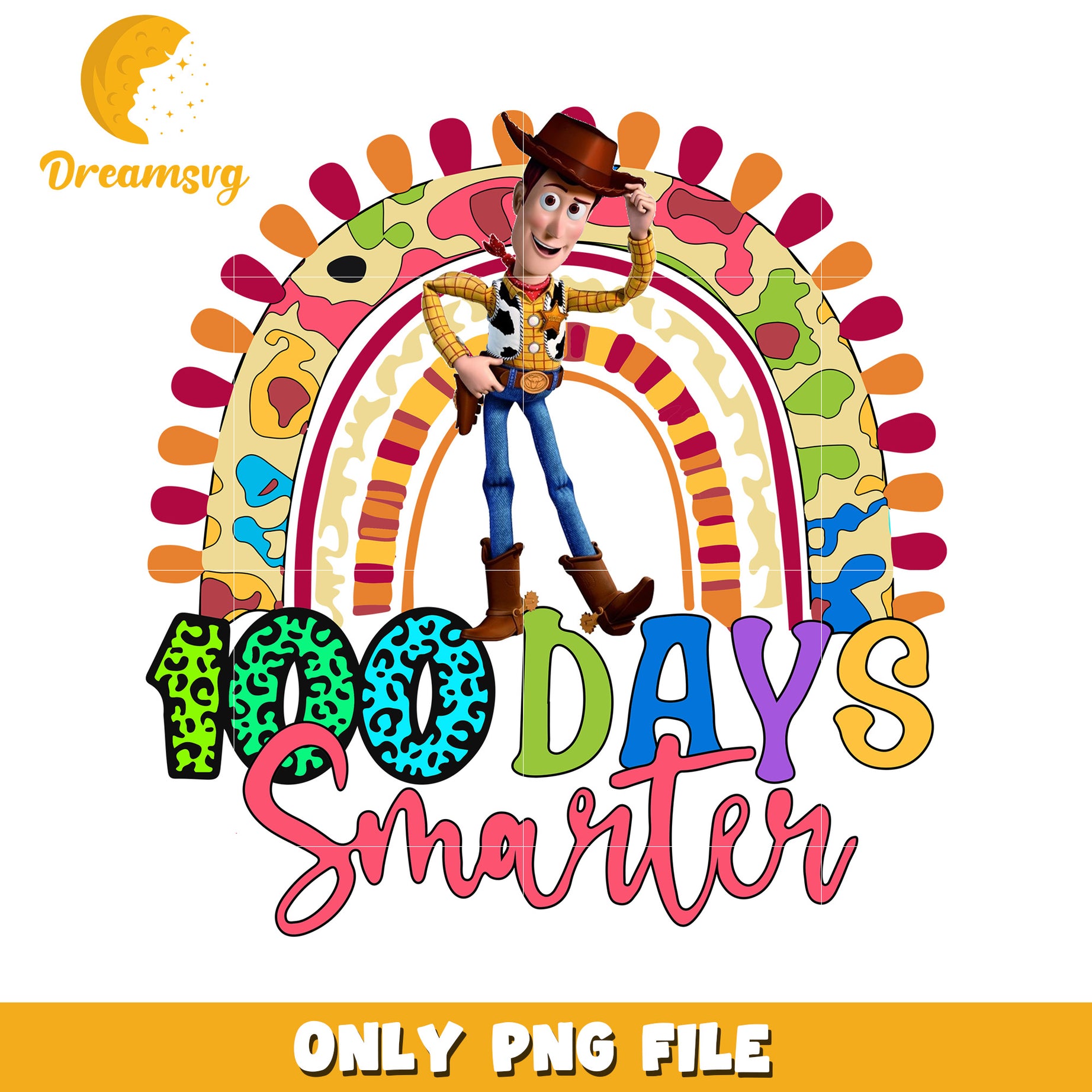 Woody 100 Days Smarter PNG