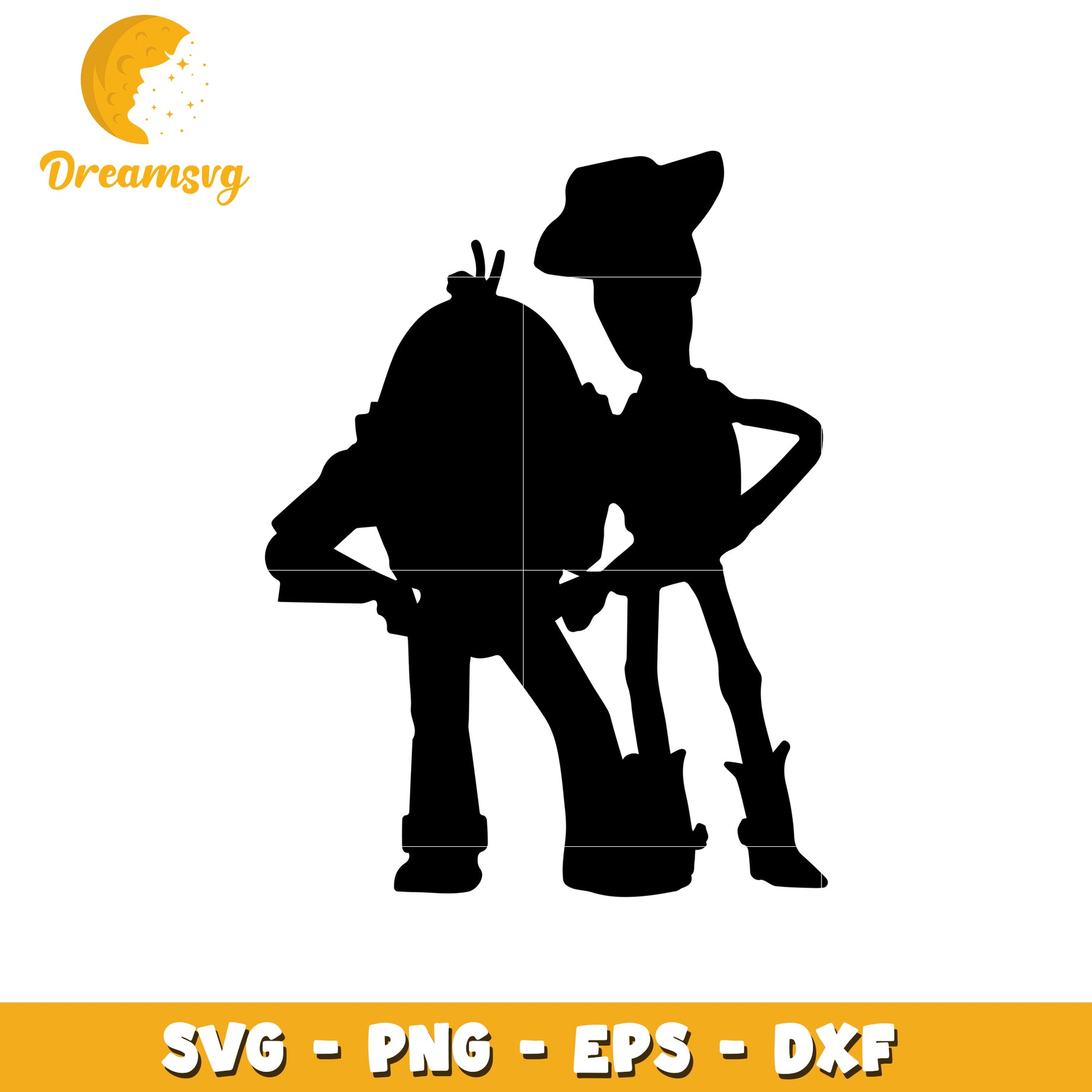 Woody Buzz Silhouette SVG Cut File