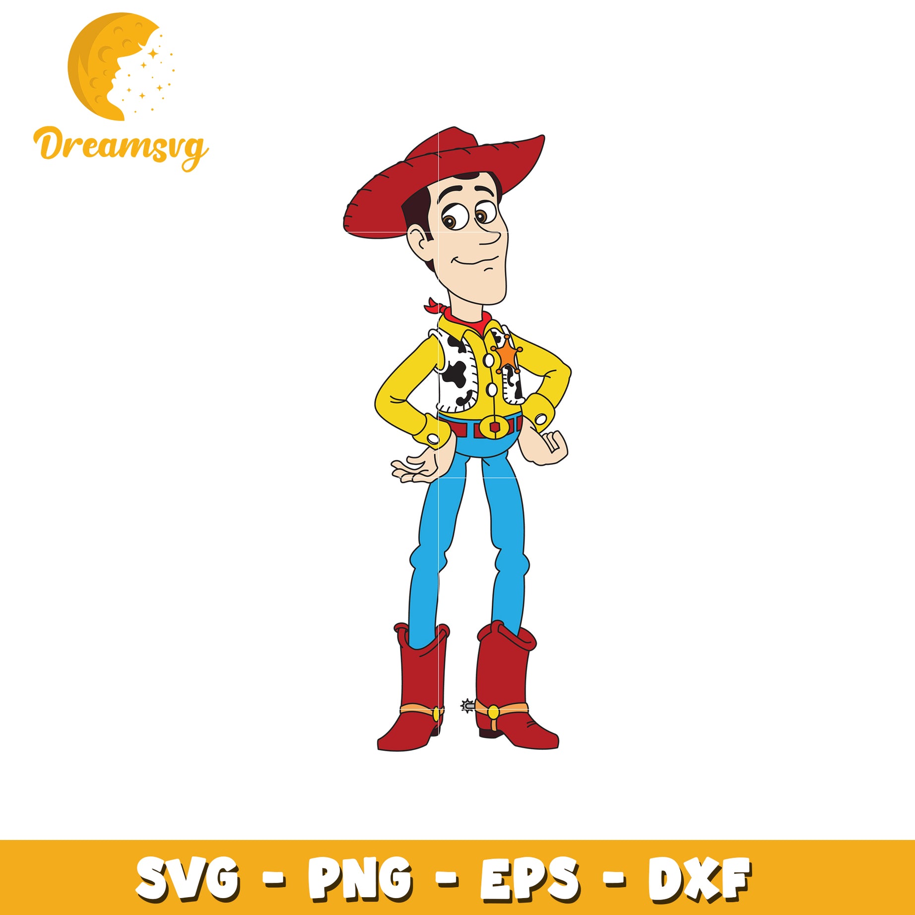 Woody Character SVG File for Creative Projects