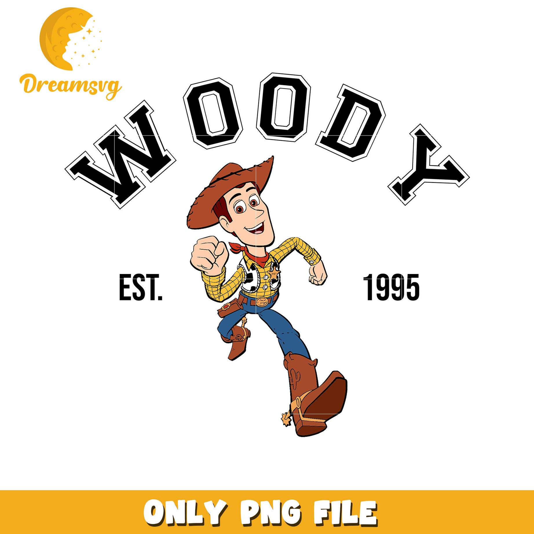 Woody PNG Toy Story Running Cowboy