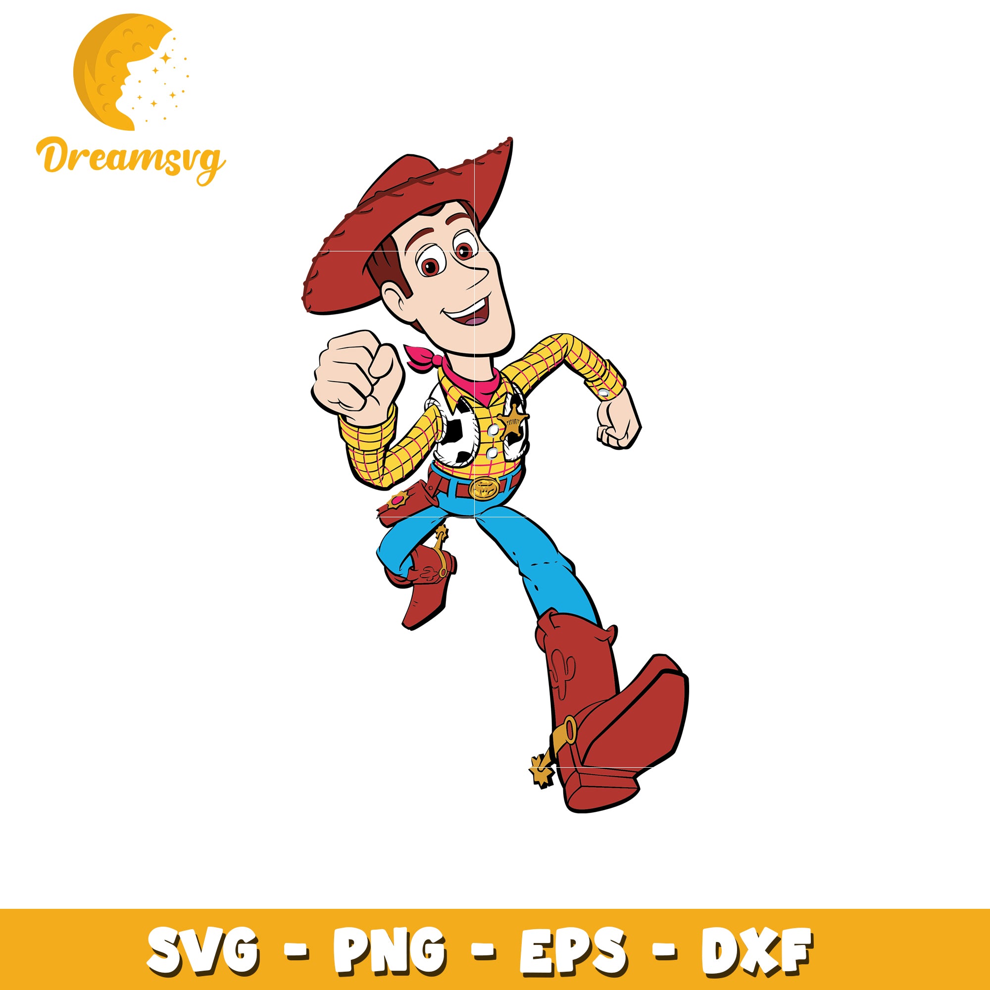 Woody Running SVG Cut File