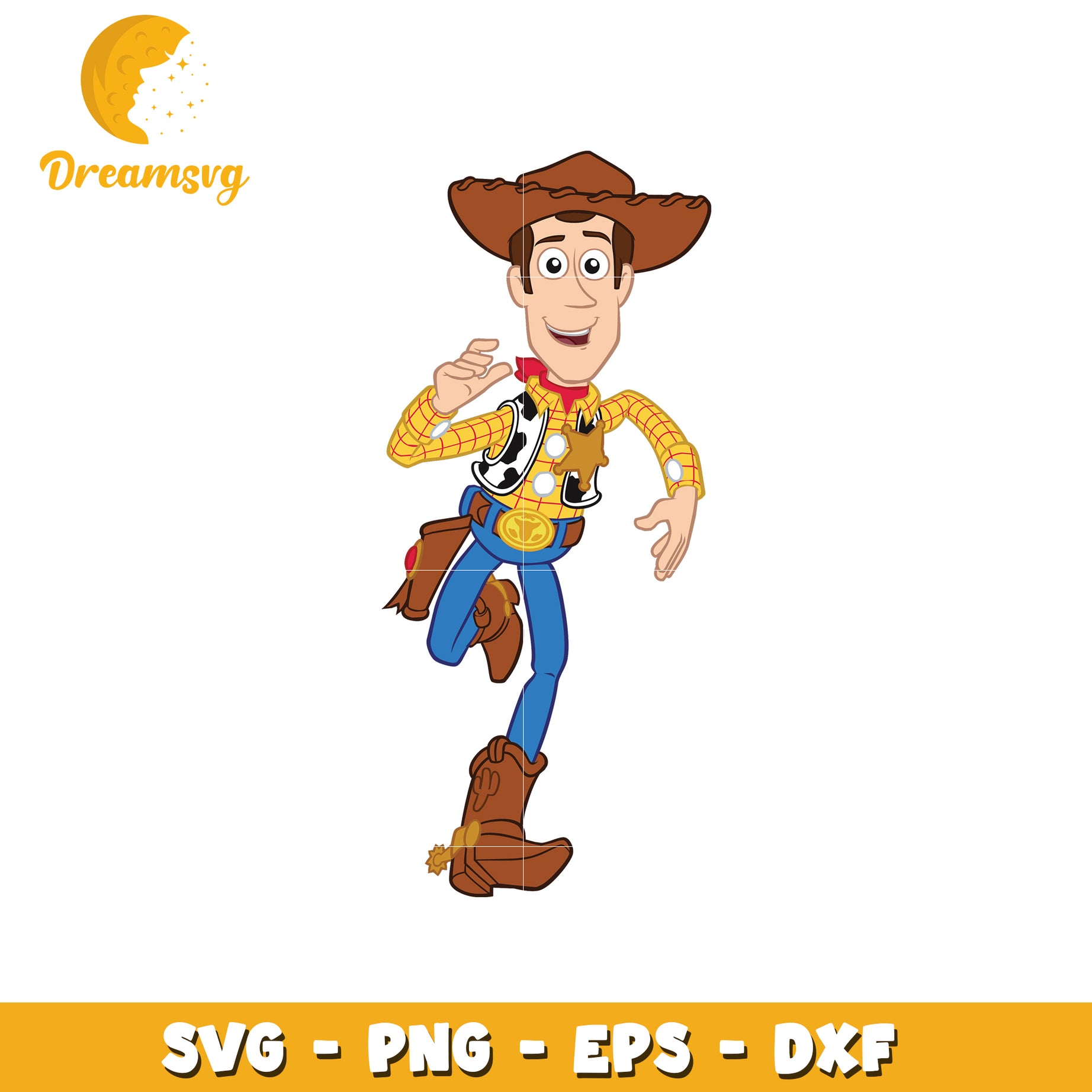 Woody SVG Cut File Toy Story PNG EPS DXF