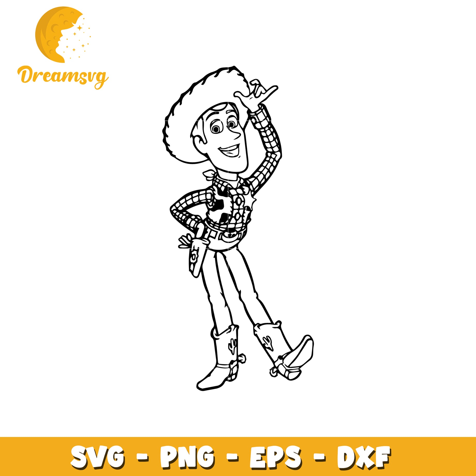 Woody SVG Cut File Toy Story Sheriff