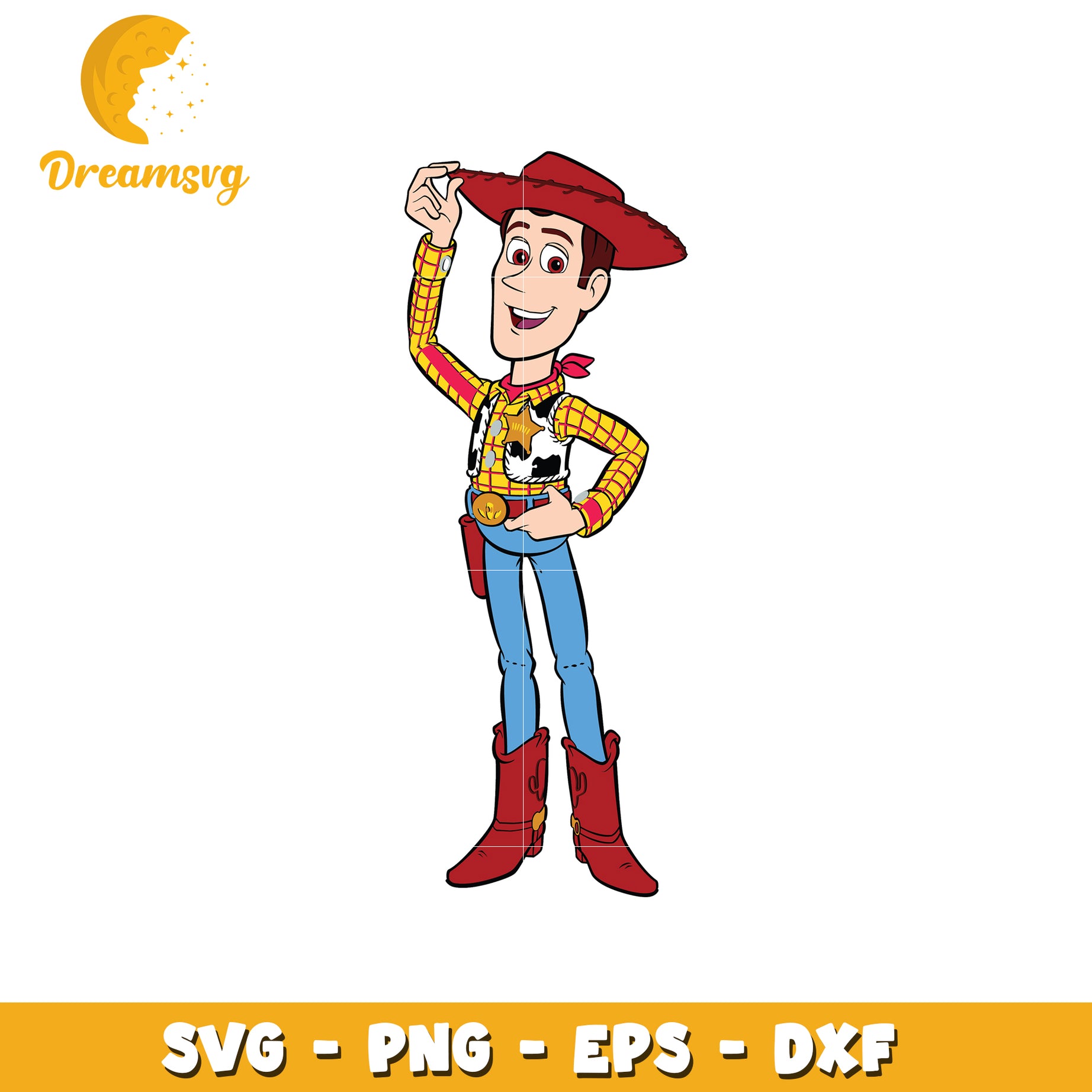 Woody SVG PNG EPS DXF Cut File