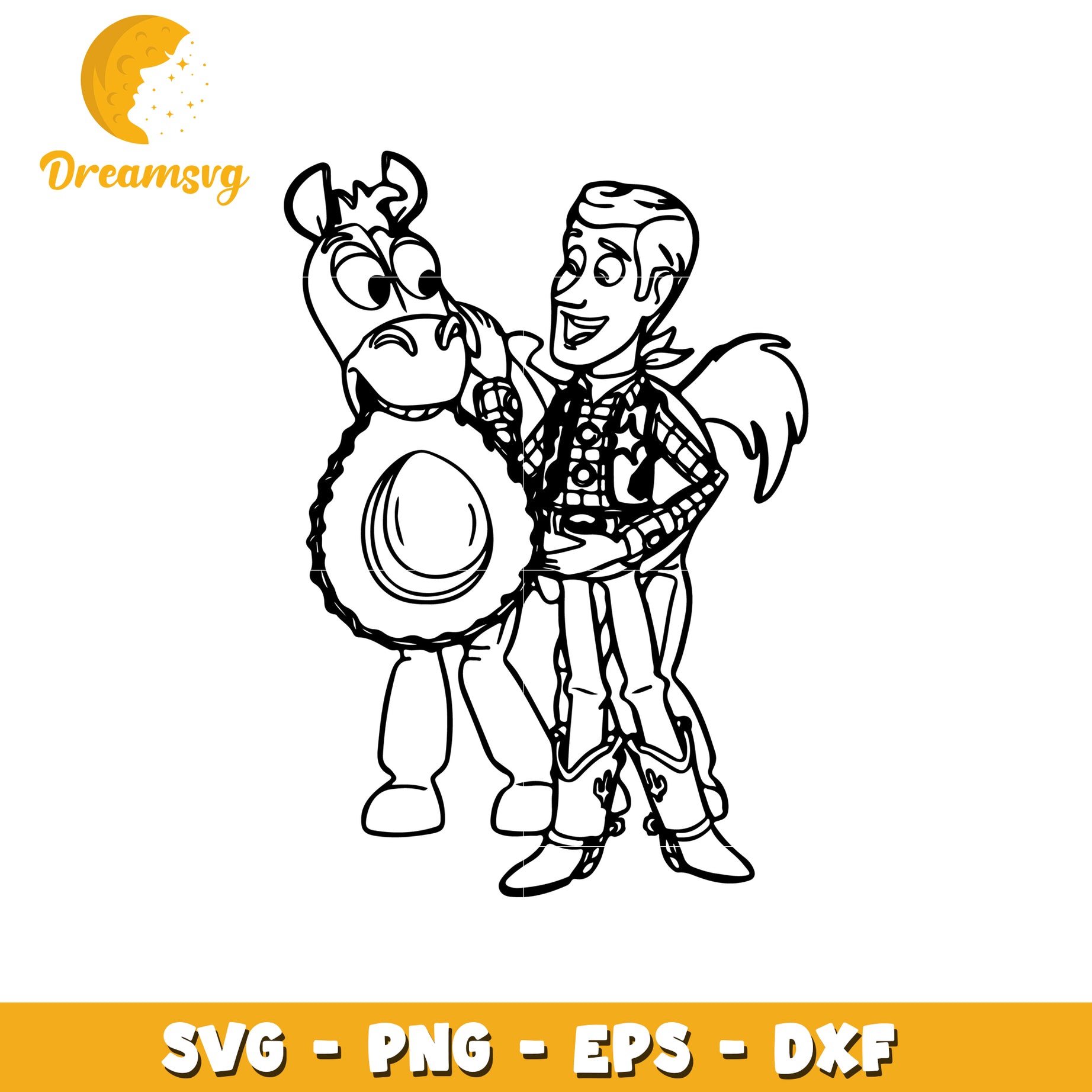 Woody and Bullseye SVG Cut Files