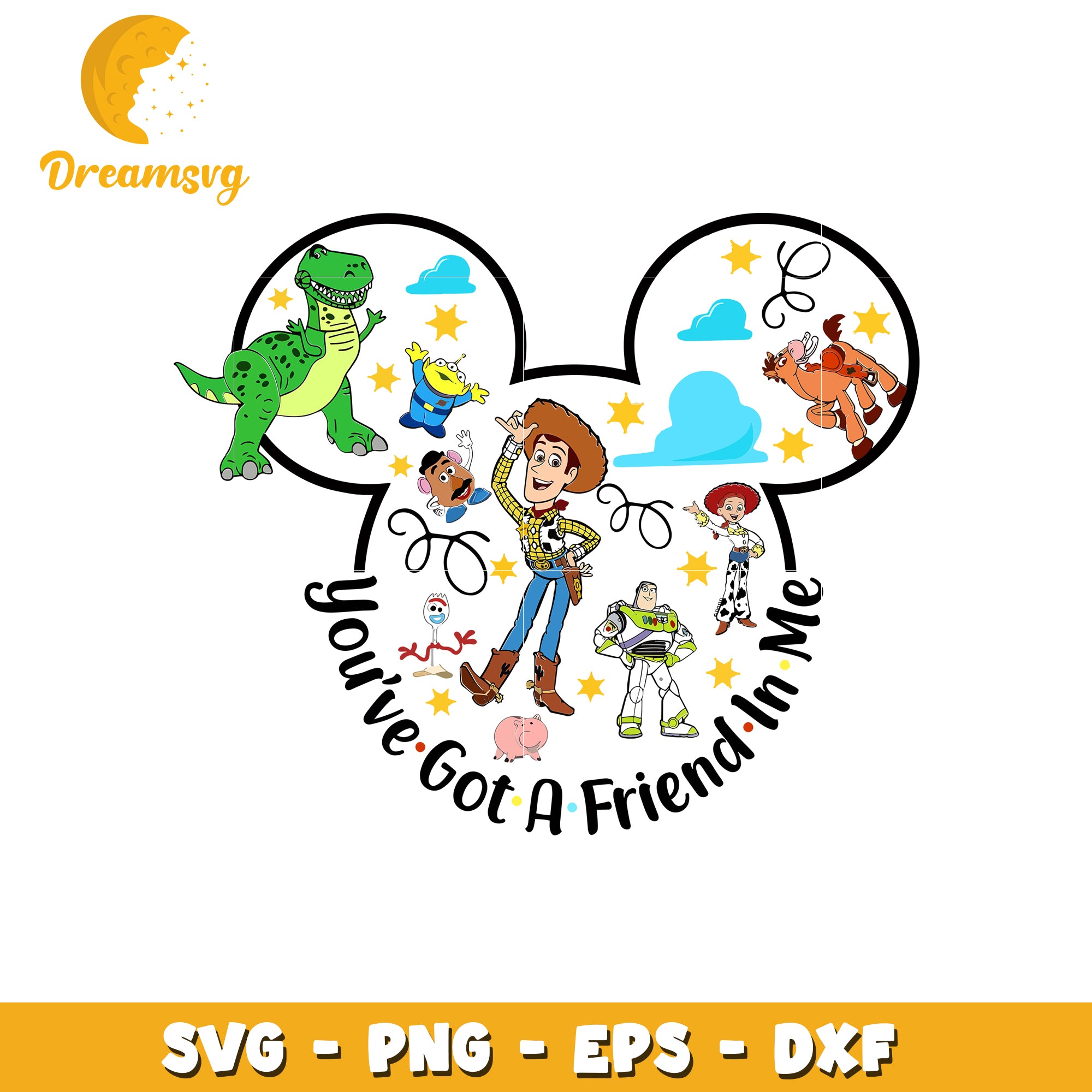 Woody got a friend in me svg, disney characters svg, disney world svg