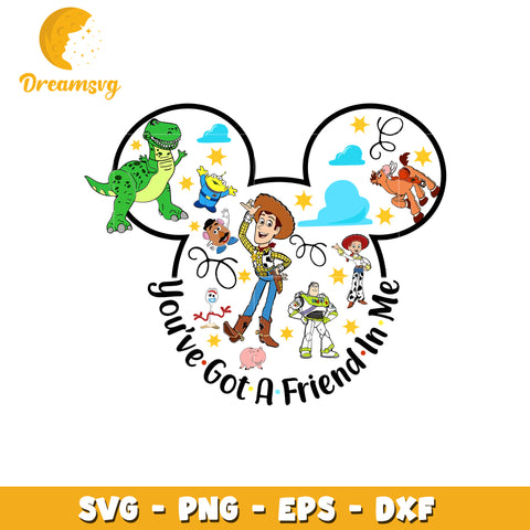 Woody got a friend in me svg, disney characters svg, disney world svg