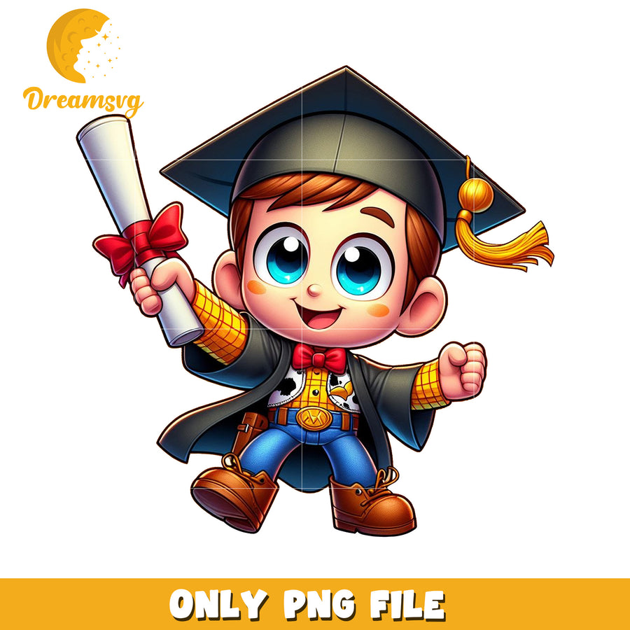 Woody graduation png, toy story woody graduate png, disney characters png