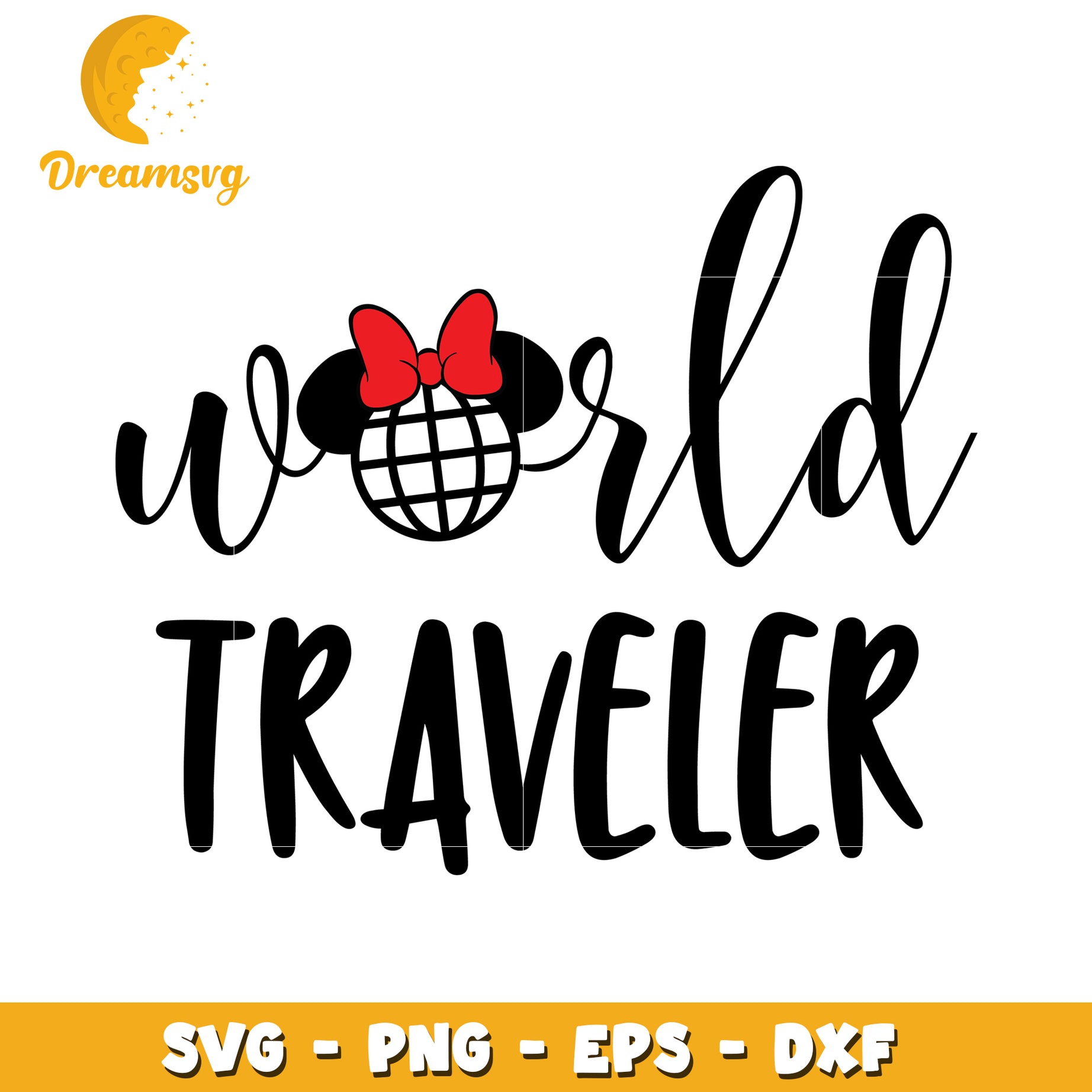 World Traveler SVG Disney Inspired Travel Design for Crafters