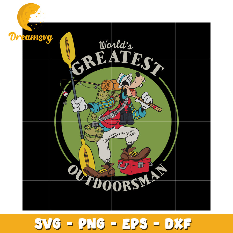 World greatest outdoorsman svg, disney svg, cartoon characters svg