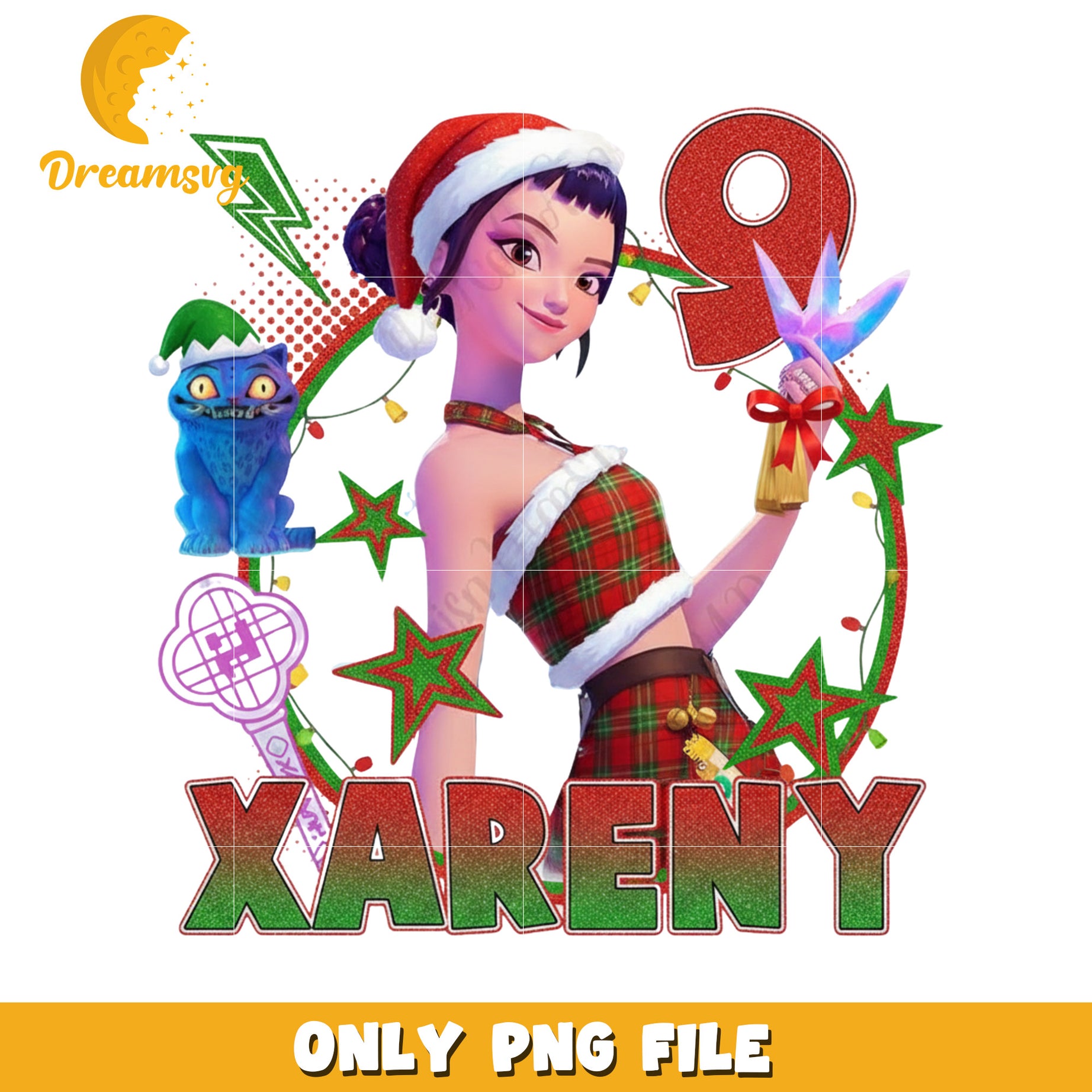 Xareny png, christmas music​ png, huntrix and saja png