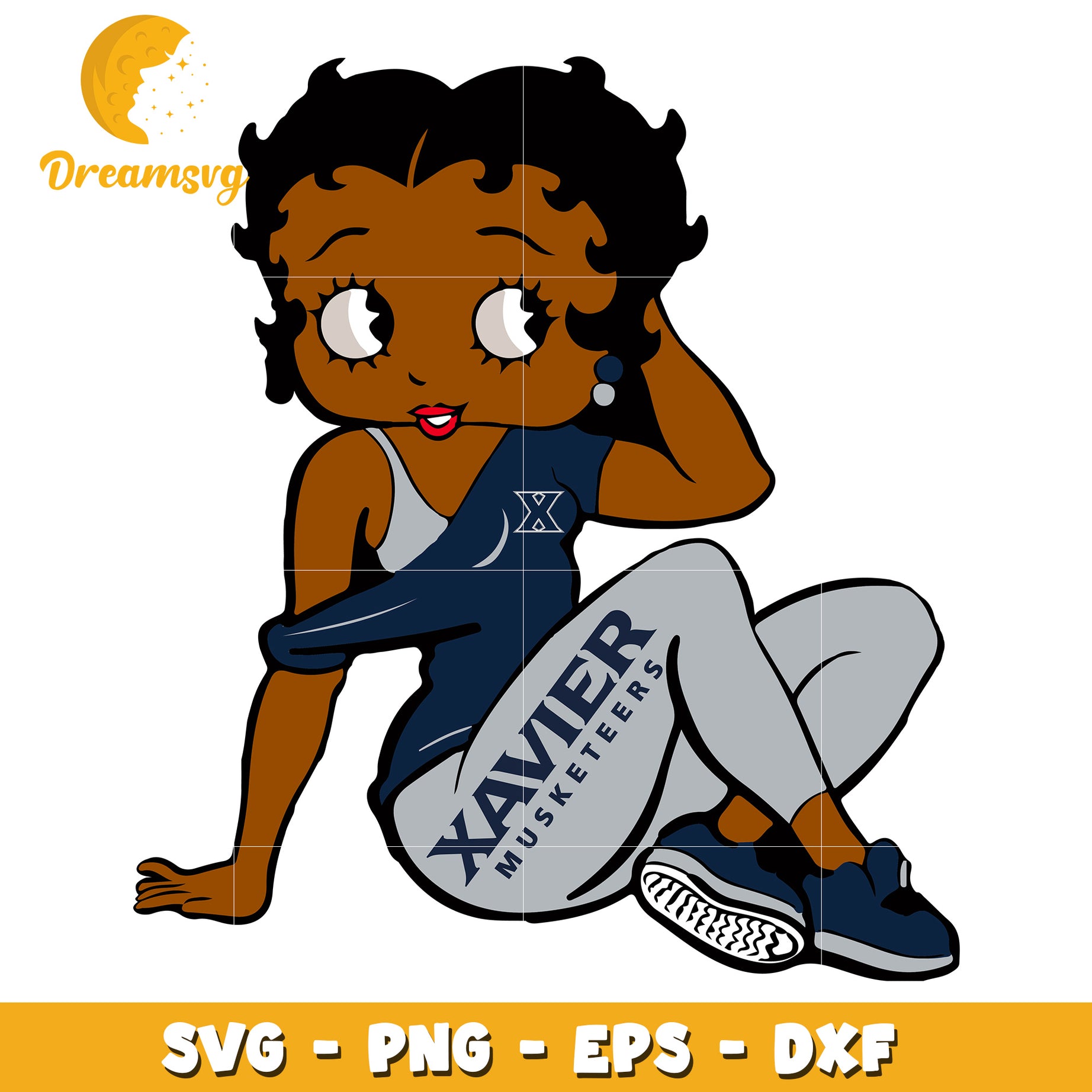 Xavier Musketeers Betty Boop SVG PNG EPS DXF