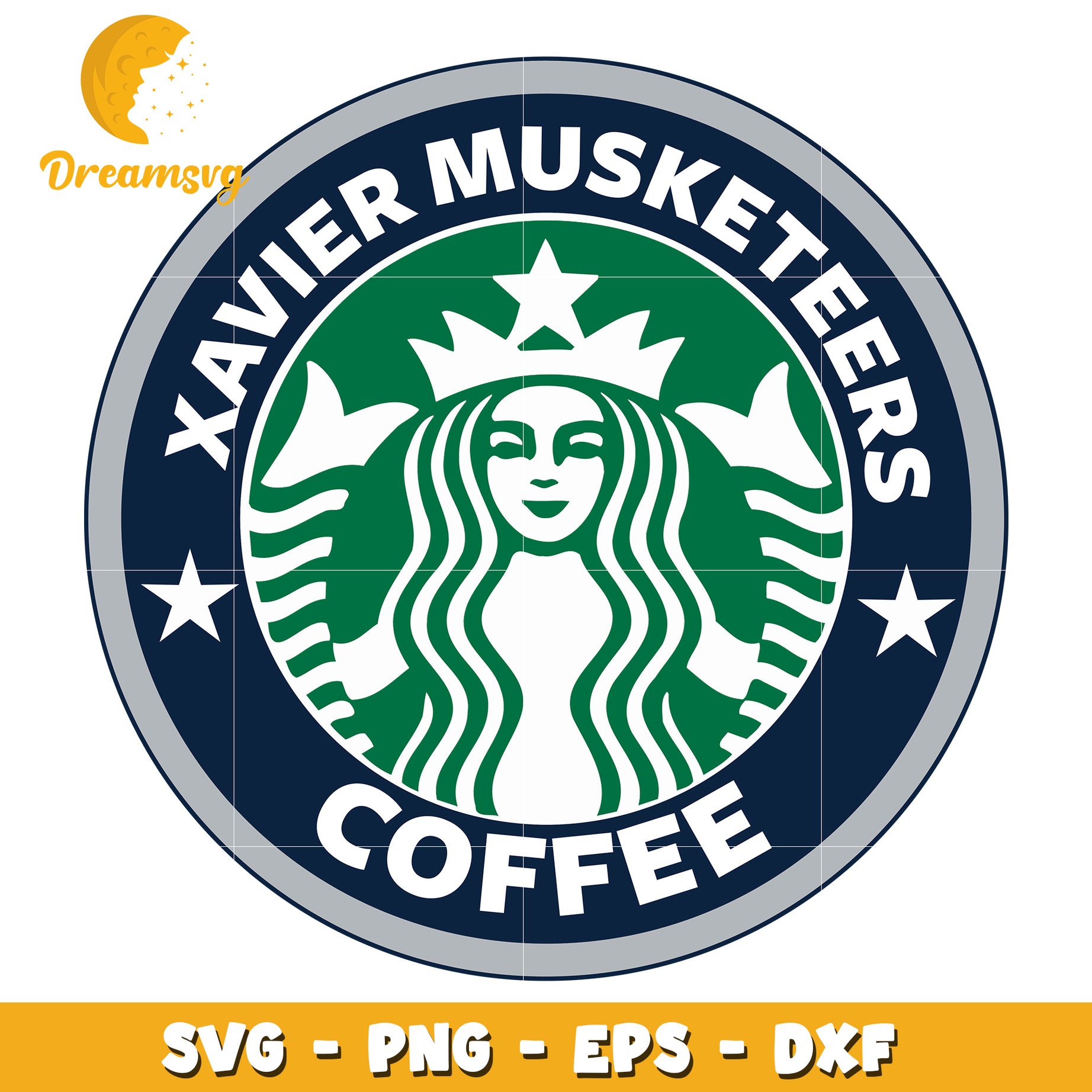 Xavier Musketeers Coffee SVG PNG EPS DXF