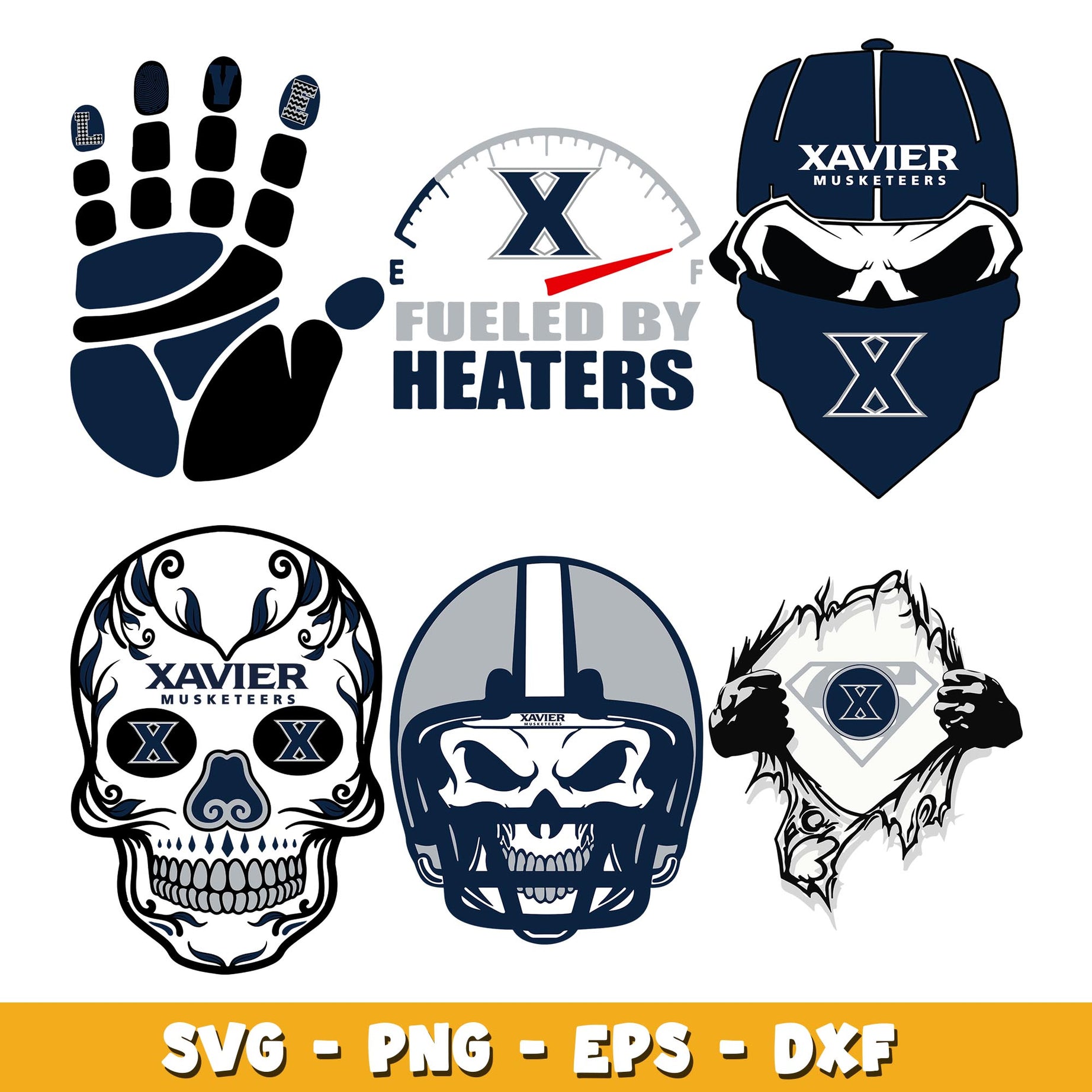 Xavier Bundle svg, Xavier  logo svg, ncaa svg  