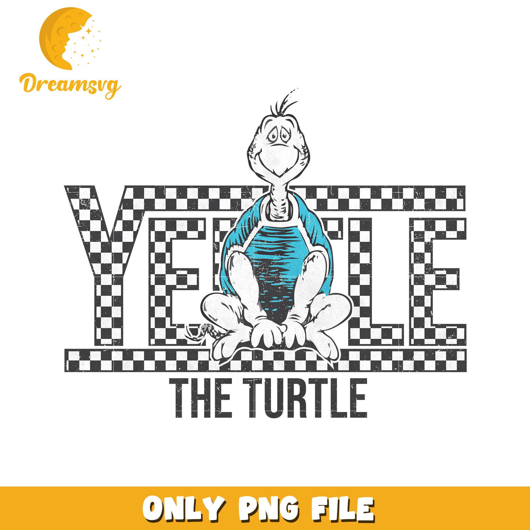 Yell The Turtle PNG Sublimation Design