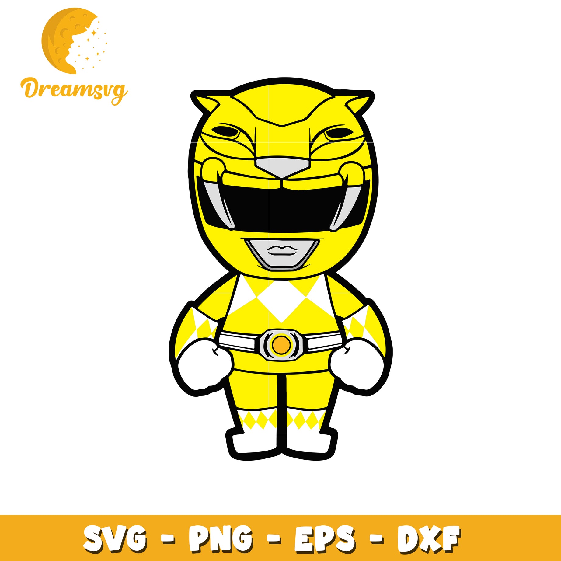 Yellow Ranger SVG PNG EPS DXF