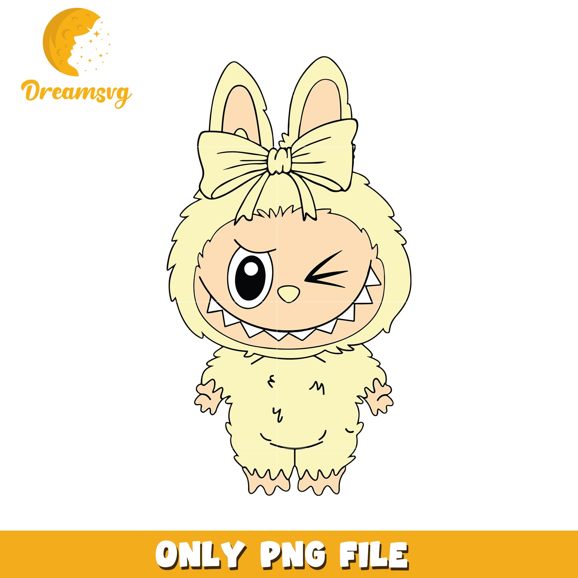 Yellow labubu png, labubu characters​ png, labubu wallpaper png