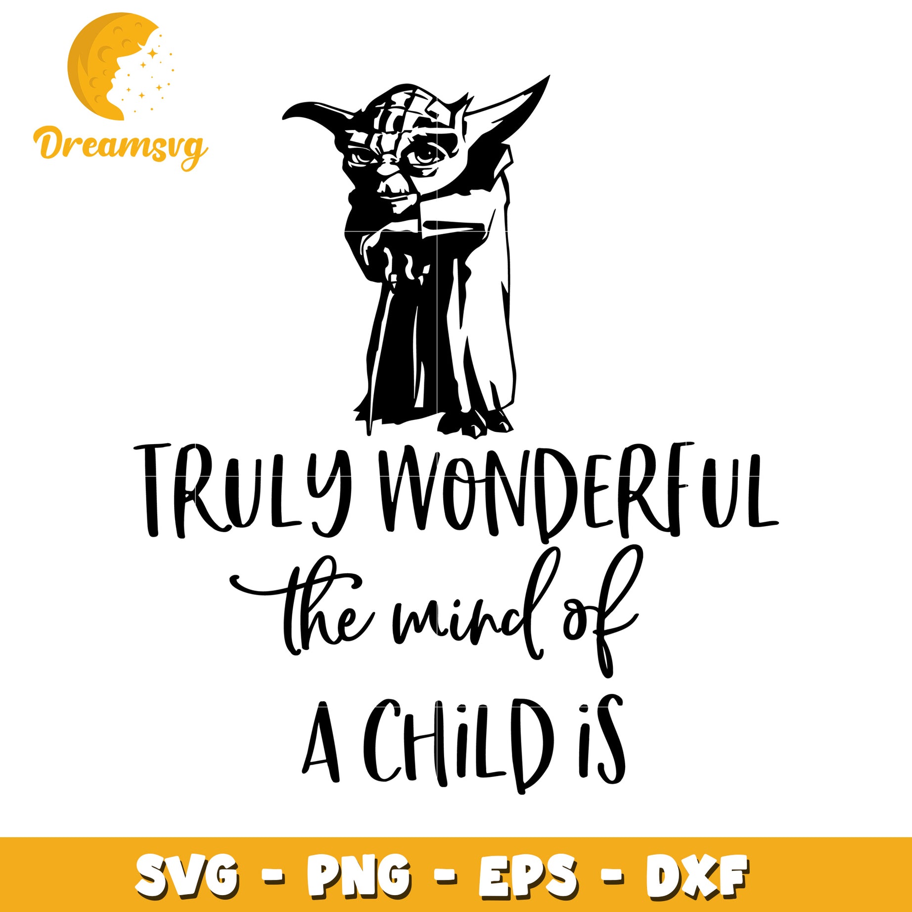 Yoda Child Mind SVG Cut File