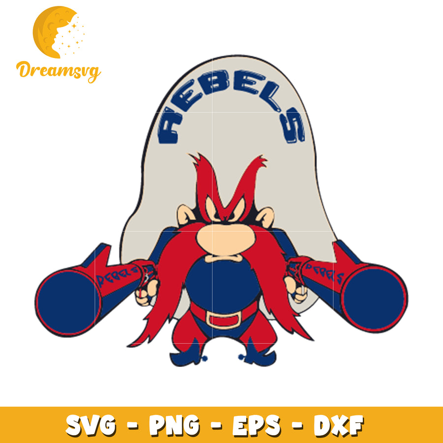 Yosemite Sam Rebels SVG PNG EPS DXF