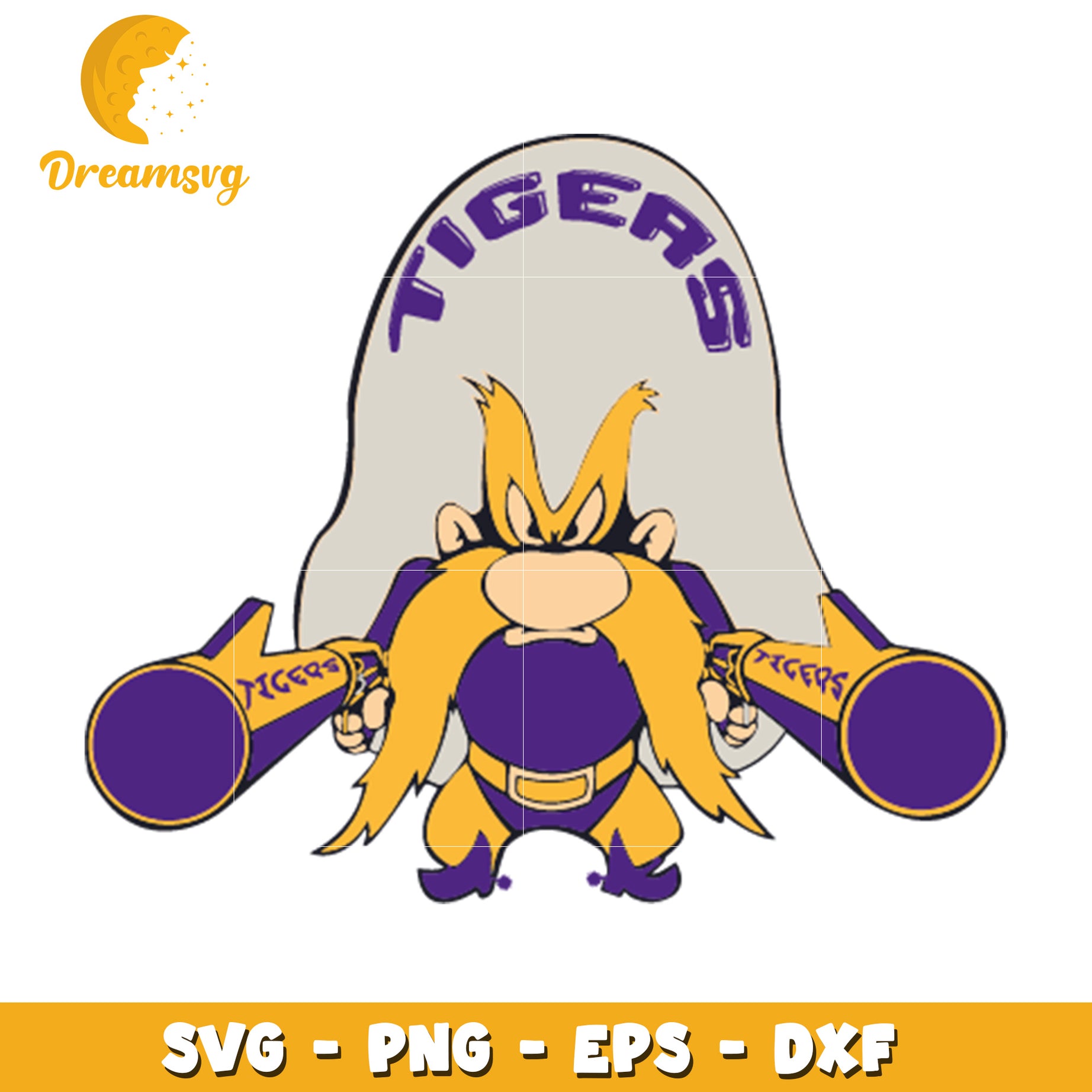 Yosemite Sam Tigers SVG PNG EPS DXF