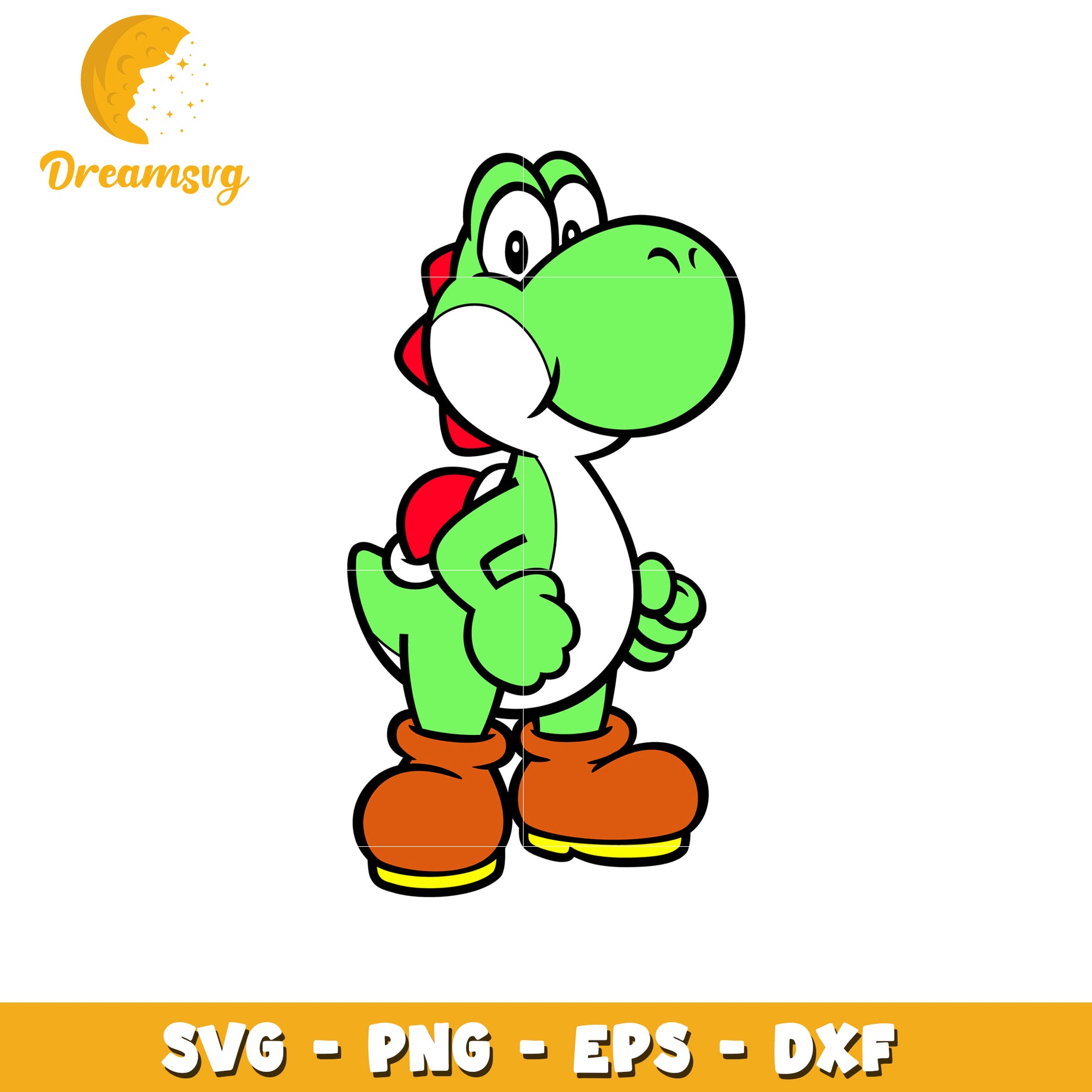 Yoshi Character SVG File for Crafting and Design Projects