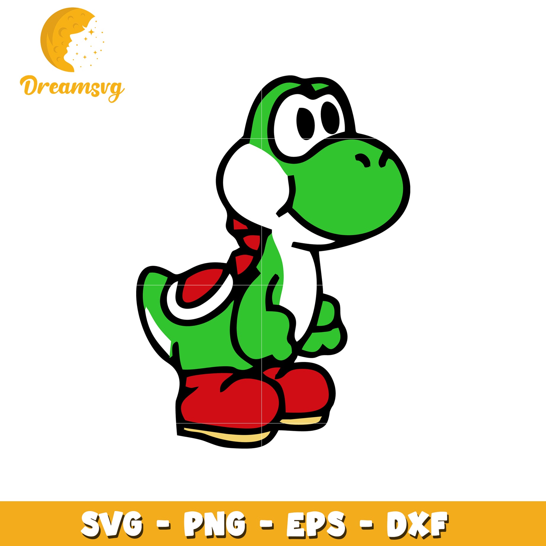 Yoshi SVG PNG EPS DXF Cut Files