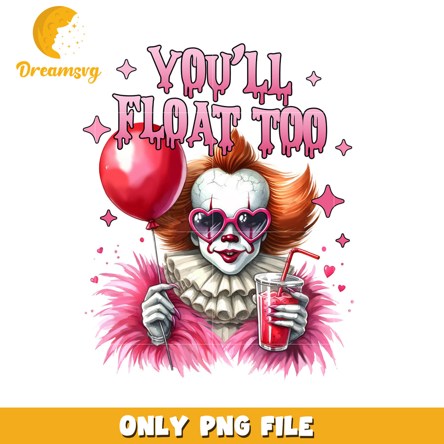 You'll float too png, halloween town png, happy design png