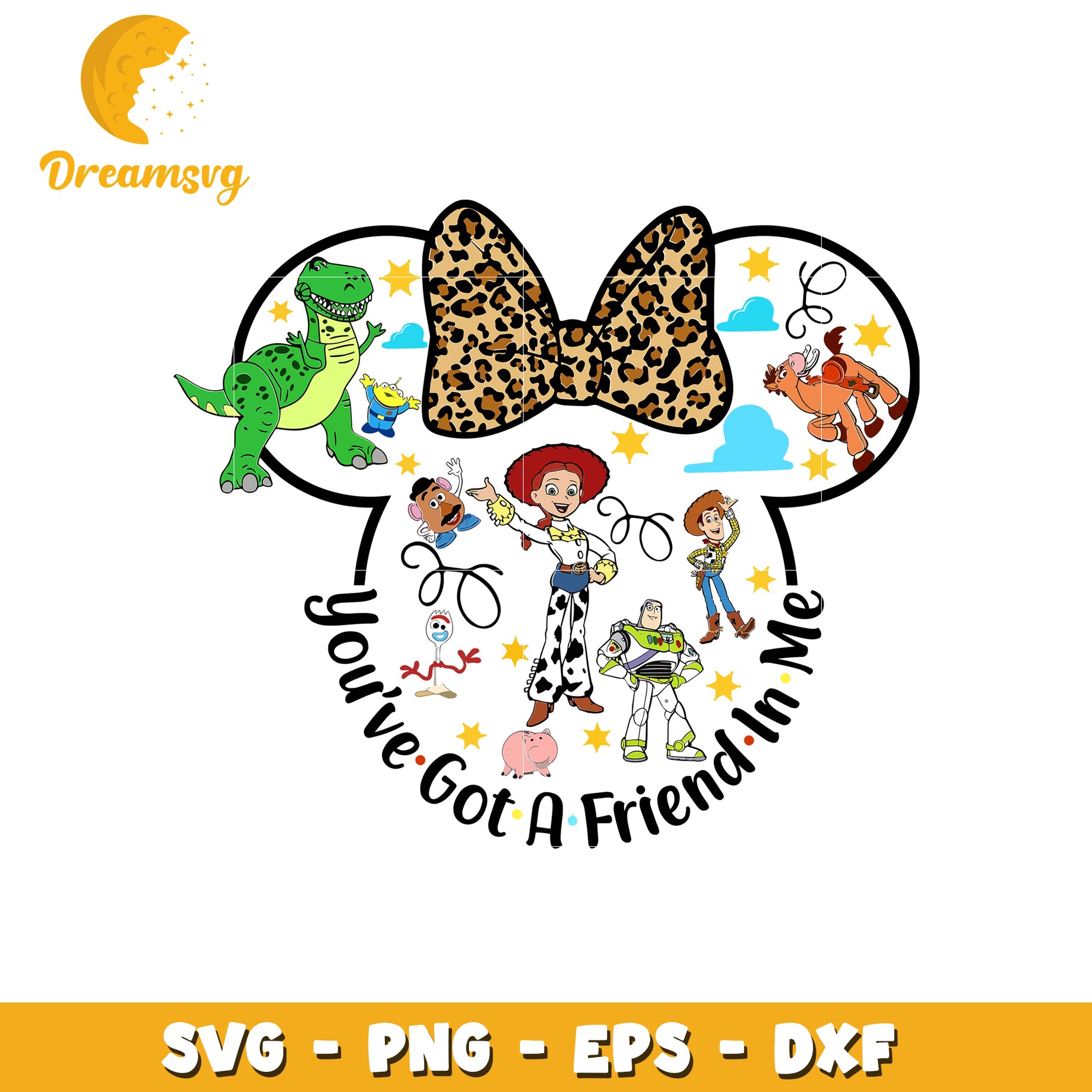 You've got a friend in me svg, disney characters svg, disney world svg