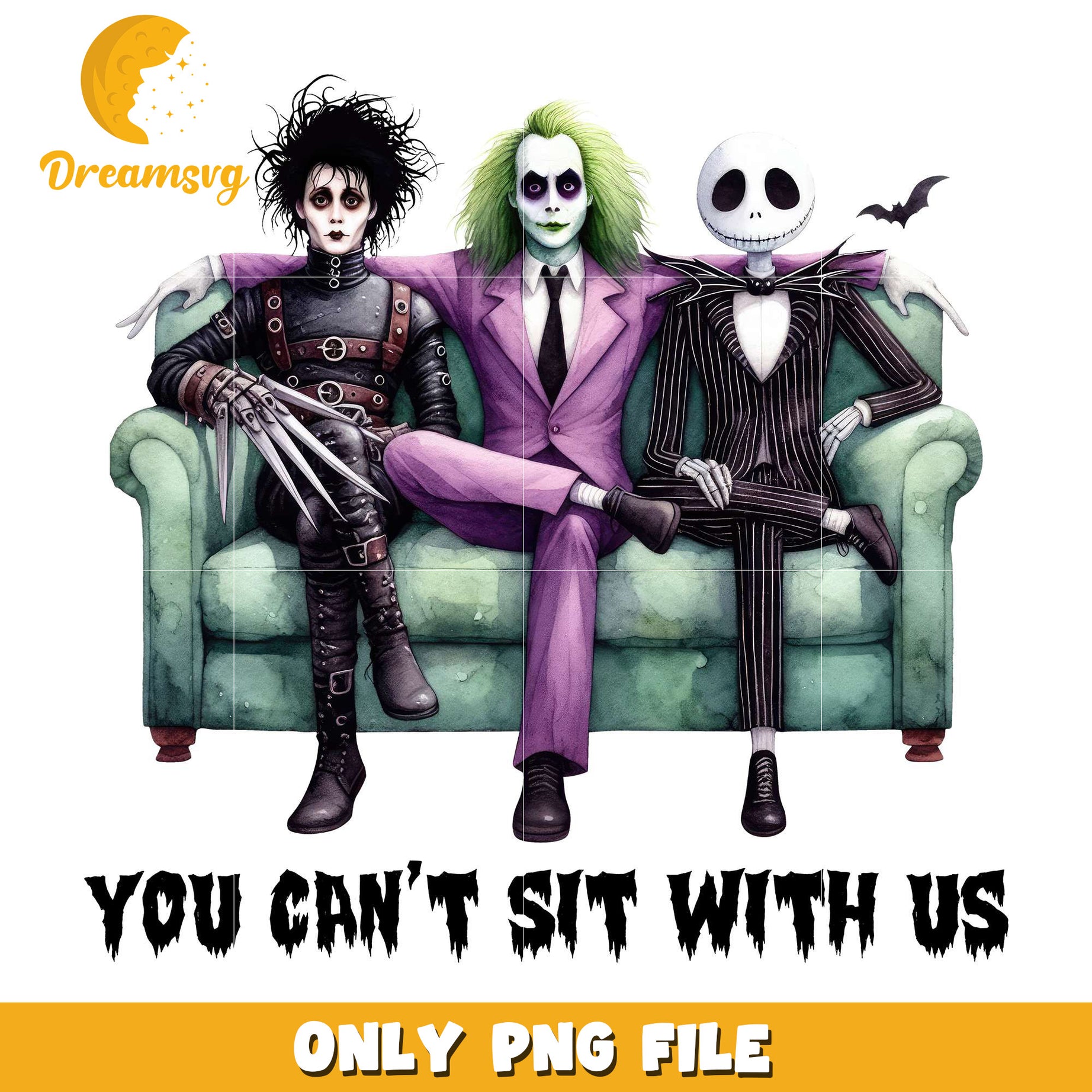 You can't sit with us png, halloween store​ png, halloween movies​ png