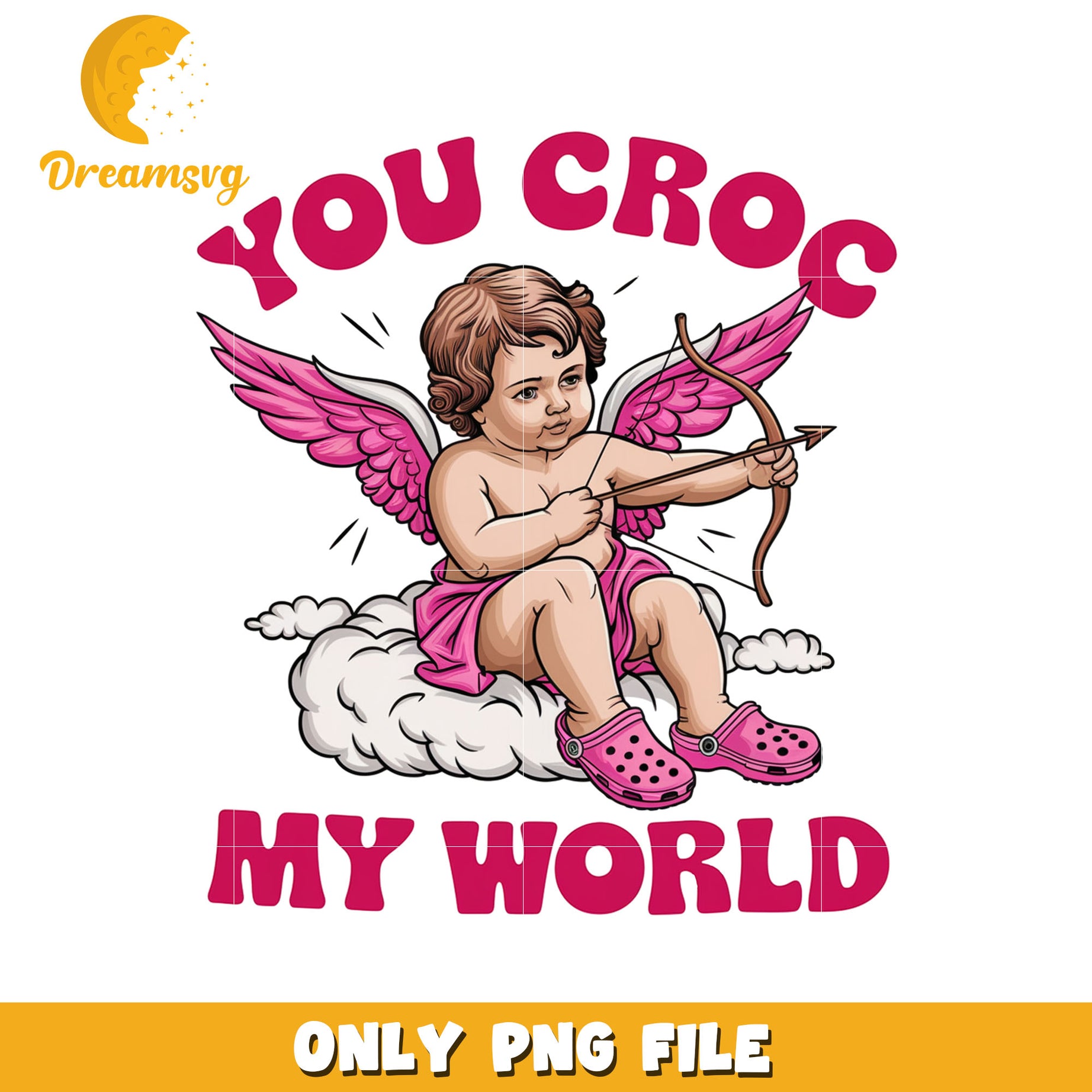 You croc my world cupid png, angel of love png, cupid png