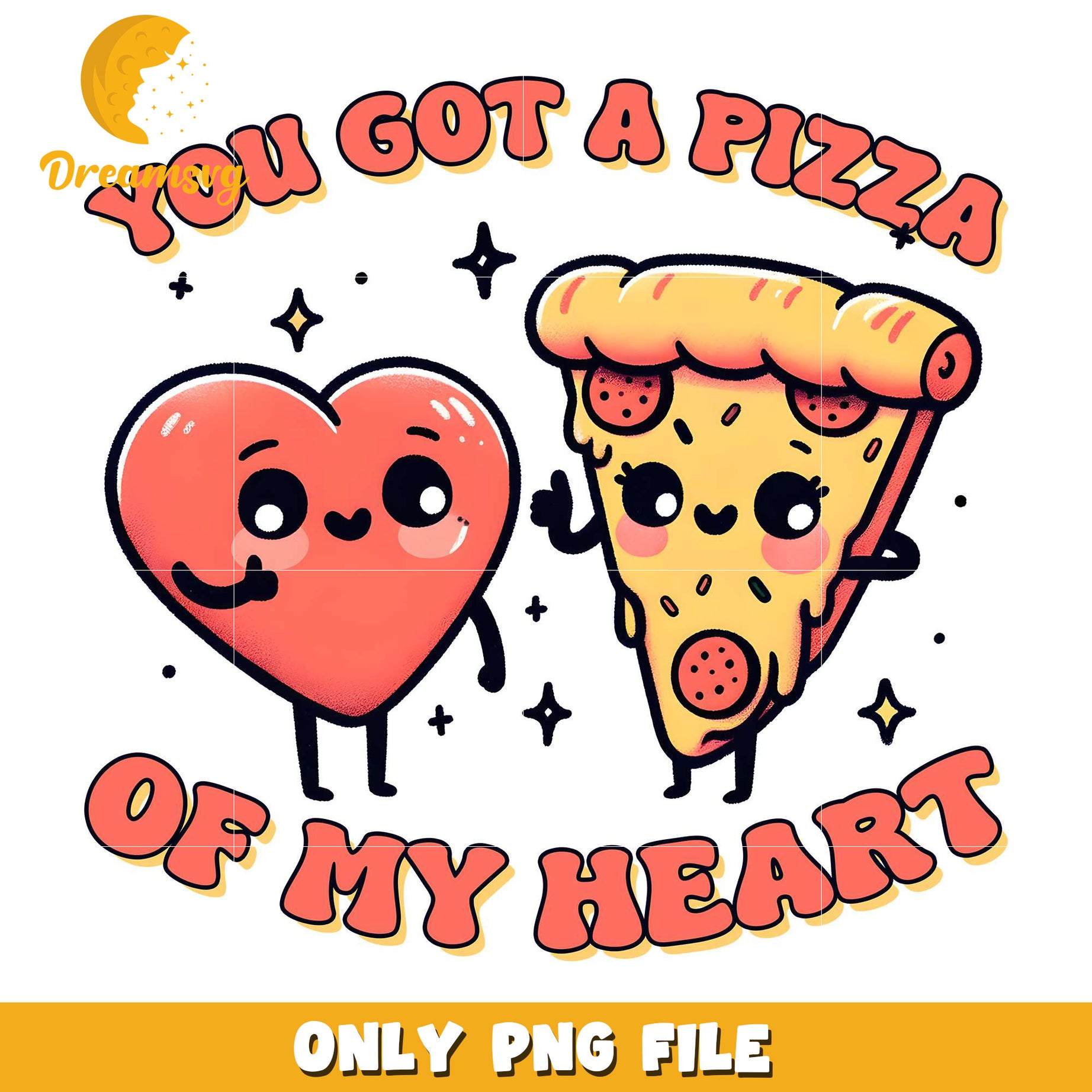 You got a pizza of my heart png, love pizza png, heart png