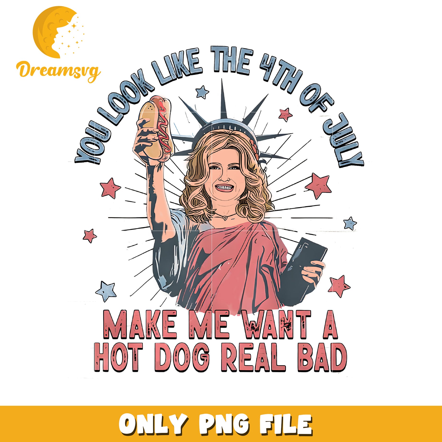 You look like the 4th of july illustration png, americana girl png, independence day png