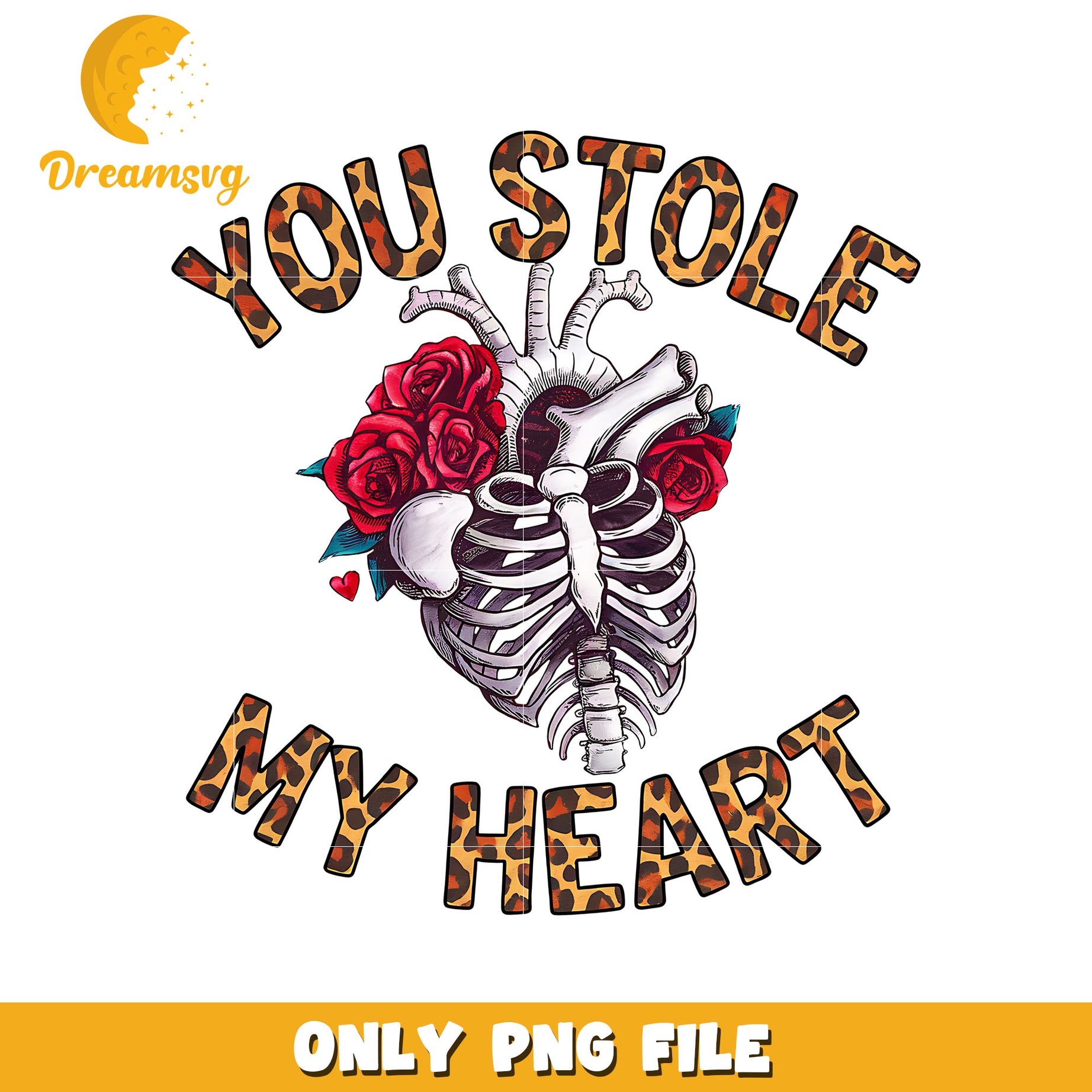 You stole my heart skeleton png, heart png, valentine png