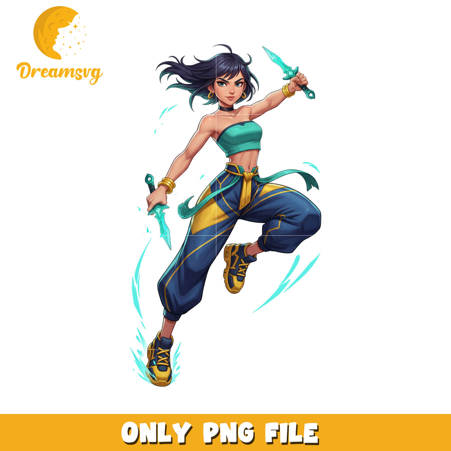 Zoey huntrix png, kpop fantasy concept png, korean cartoon png