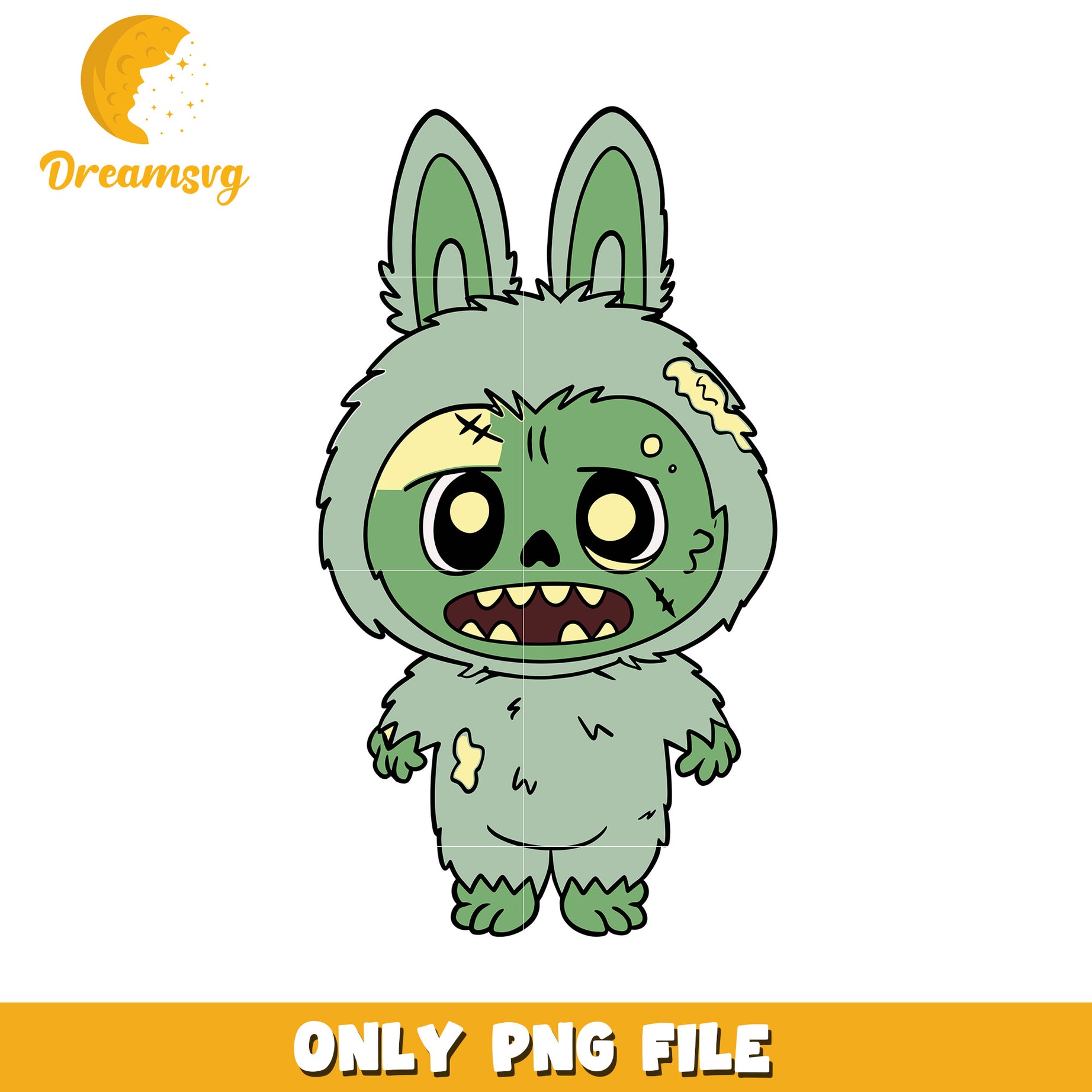 Zombie labubu png, popmart labubu​ png, ​horror movie characters png