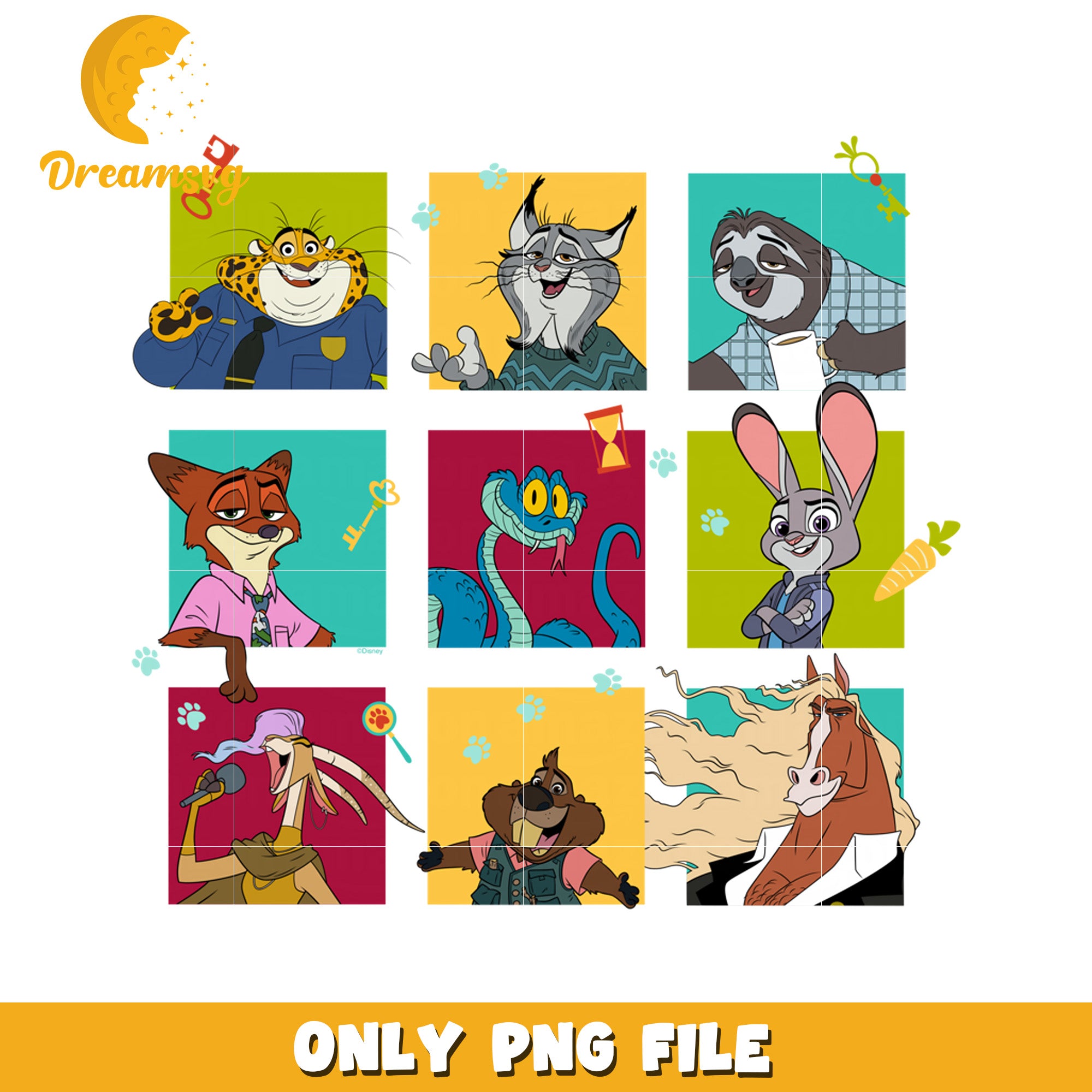 Zootopia 2 characters png, zootopia song png, uddy-cop movie png